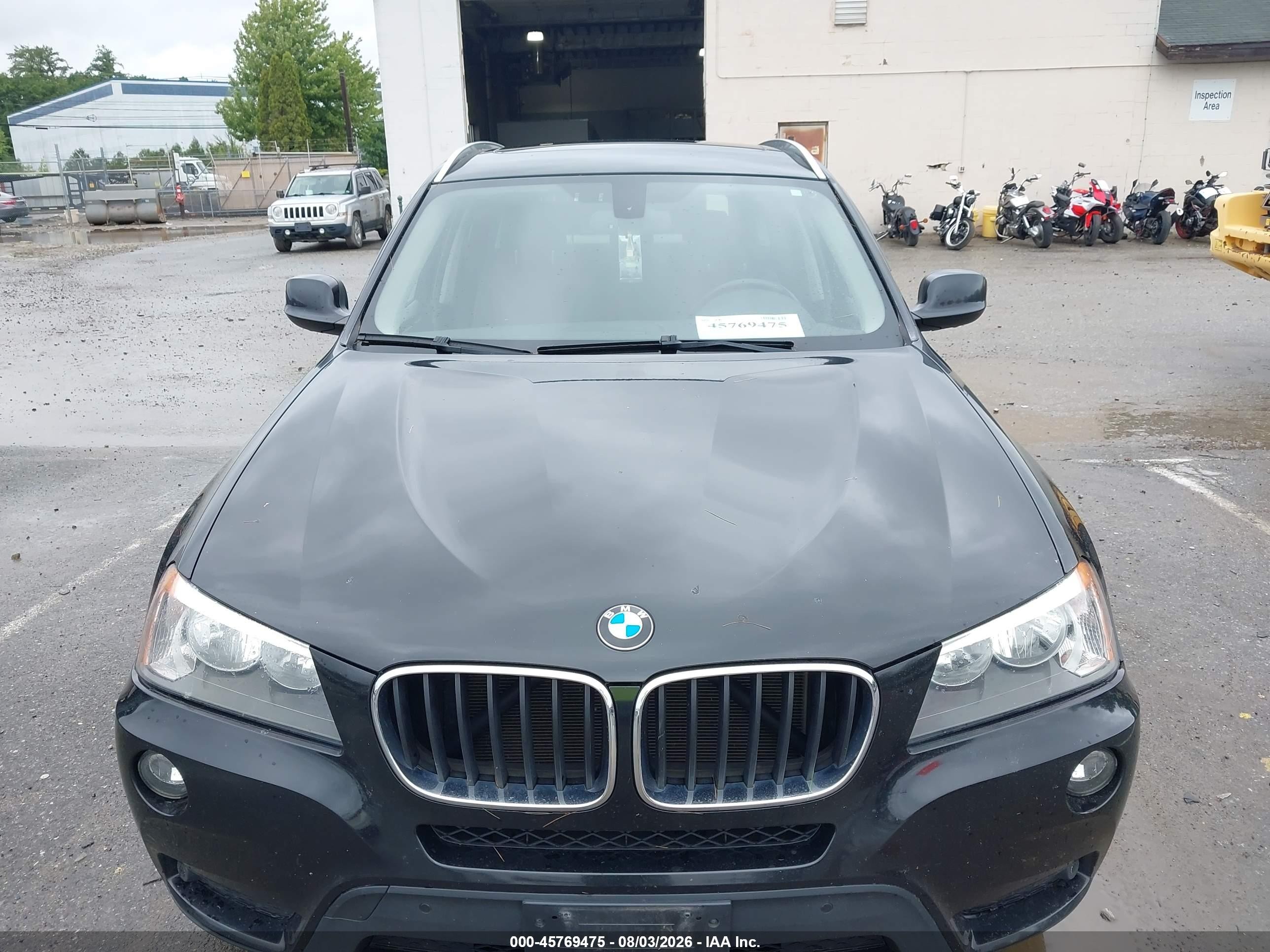 2013 Bmw X3 Xdrive28i Black vin: 5UXWX9C54D0A13603