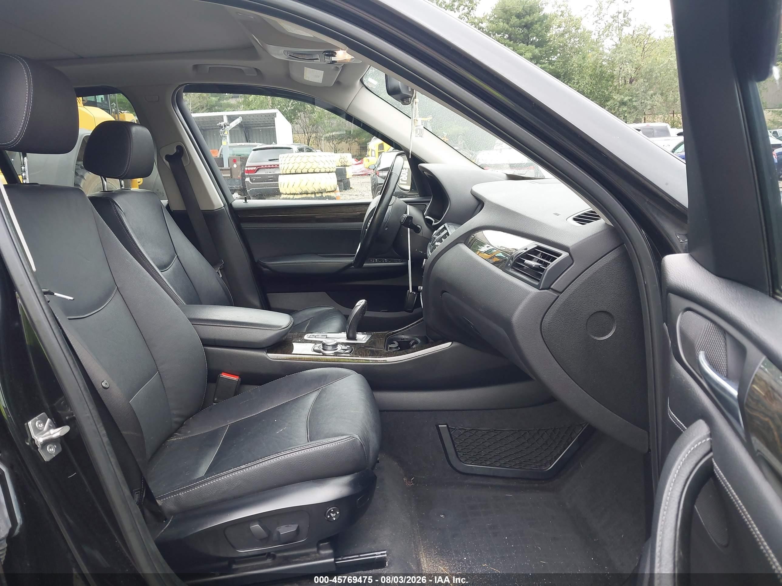 2013 Bmw X3 Xdrive28i Black vin: 5UXWX9C54D0A13603
