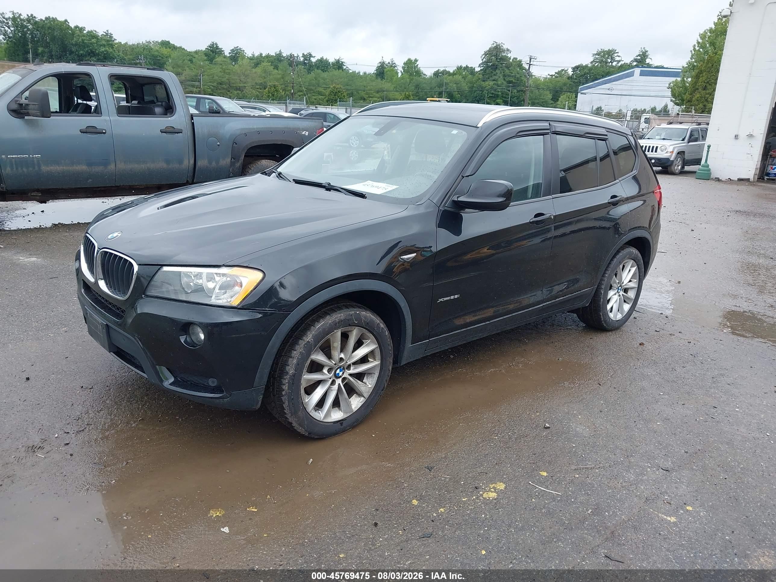 2013 Bmw X3 Xdrive28i Black vin: 5UXWX9C54D0A13603