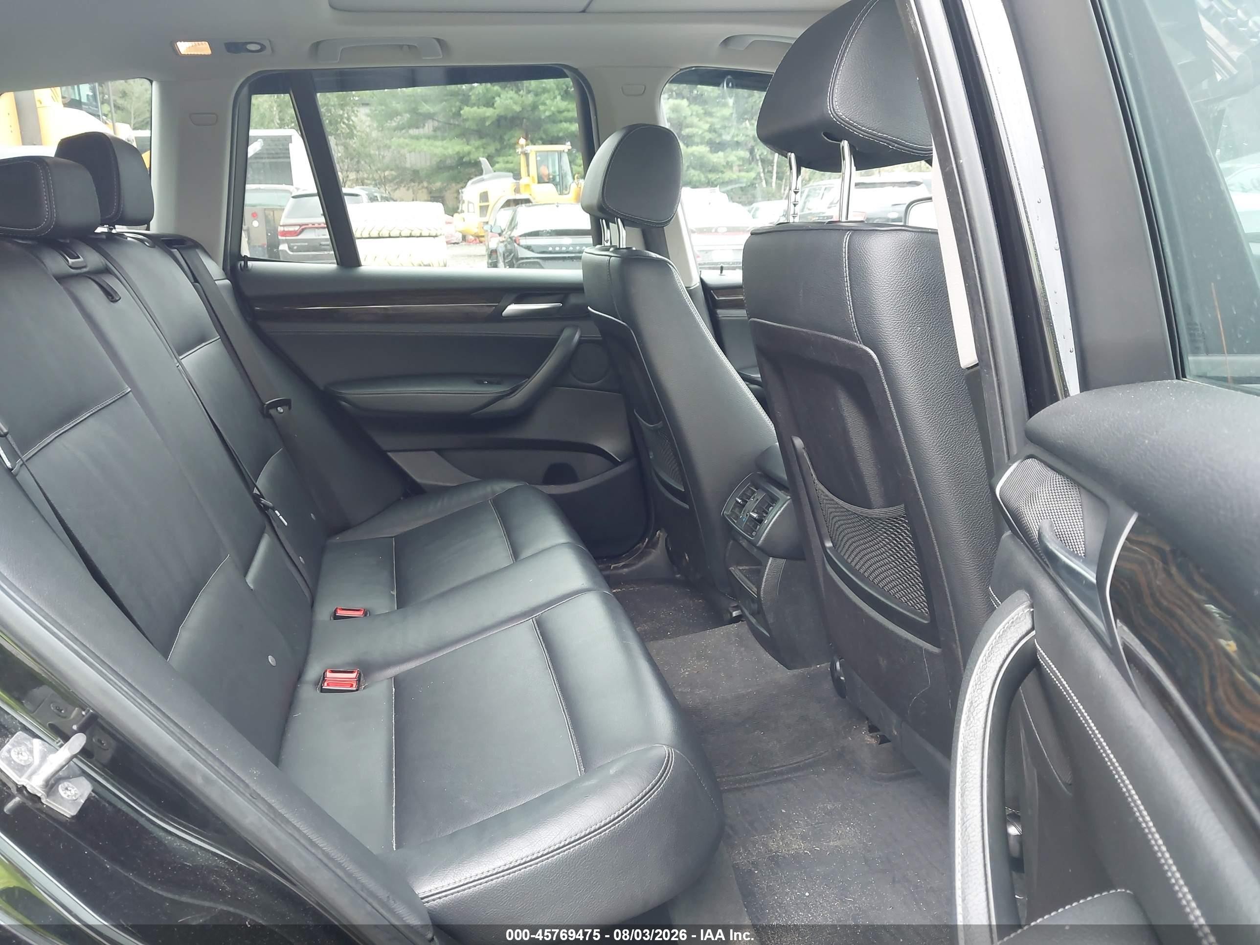 2013 Bmw X3 Xdrive28i Black vin: 5UXWX9C54D0A13603