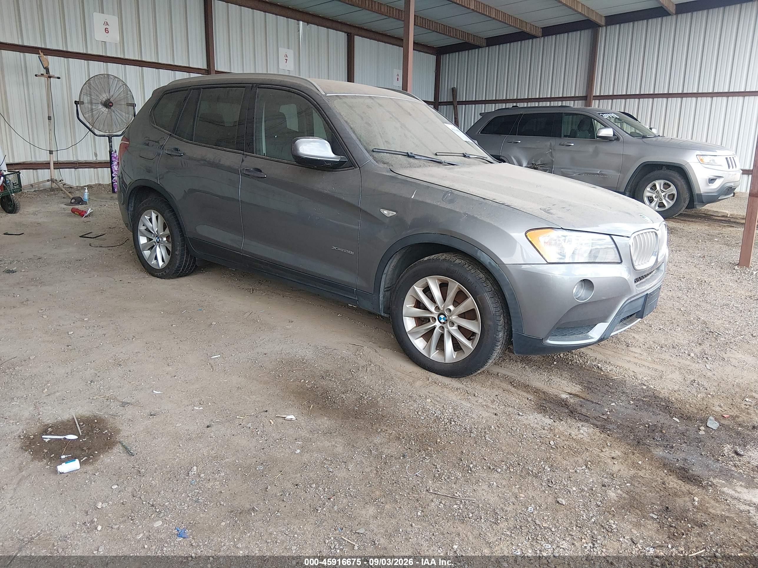 2013 Bmw X3 Xdrive28i Gray vin: 5UXWX9C54D0A14976