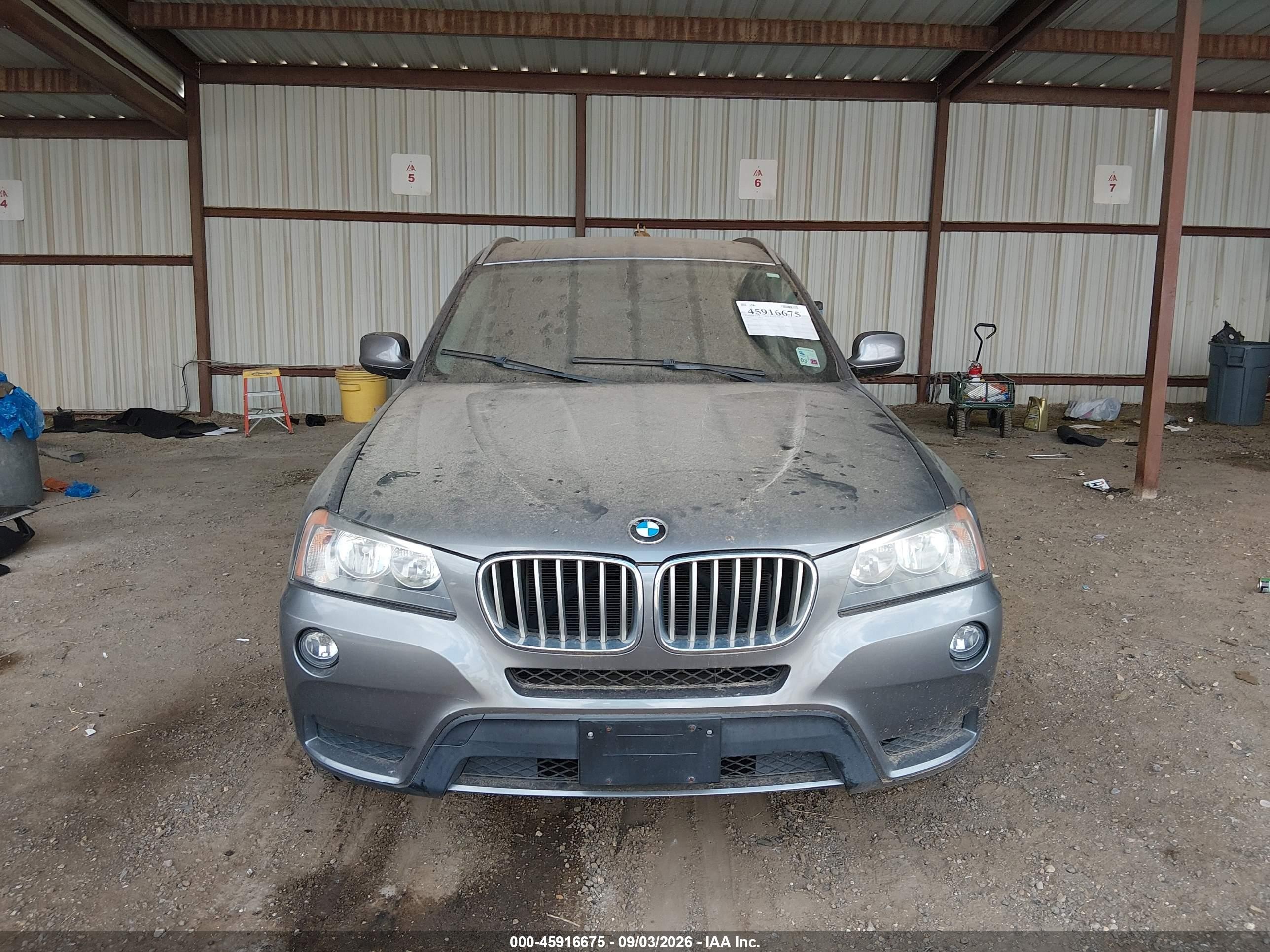 2013 Bmw X3 Xdrive28i Gray vin: 5UXWX9C54D0A14976