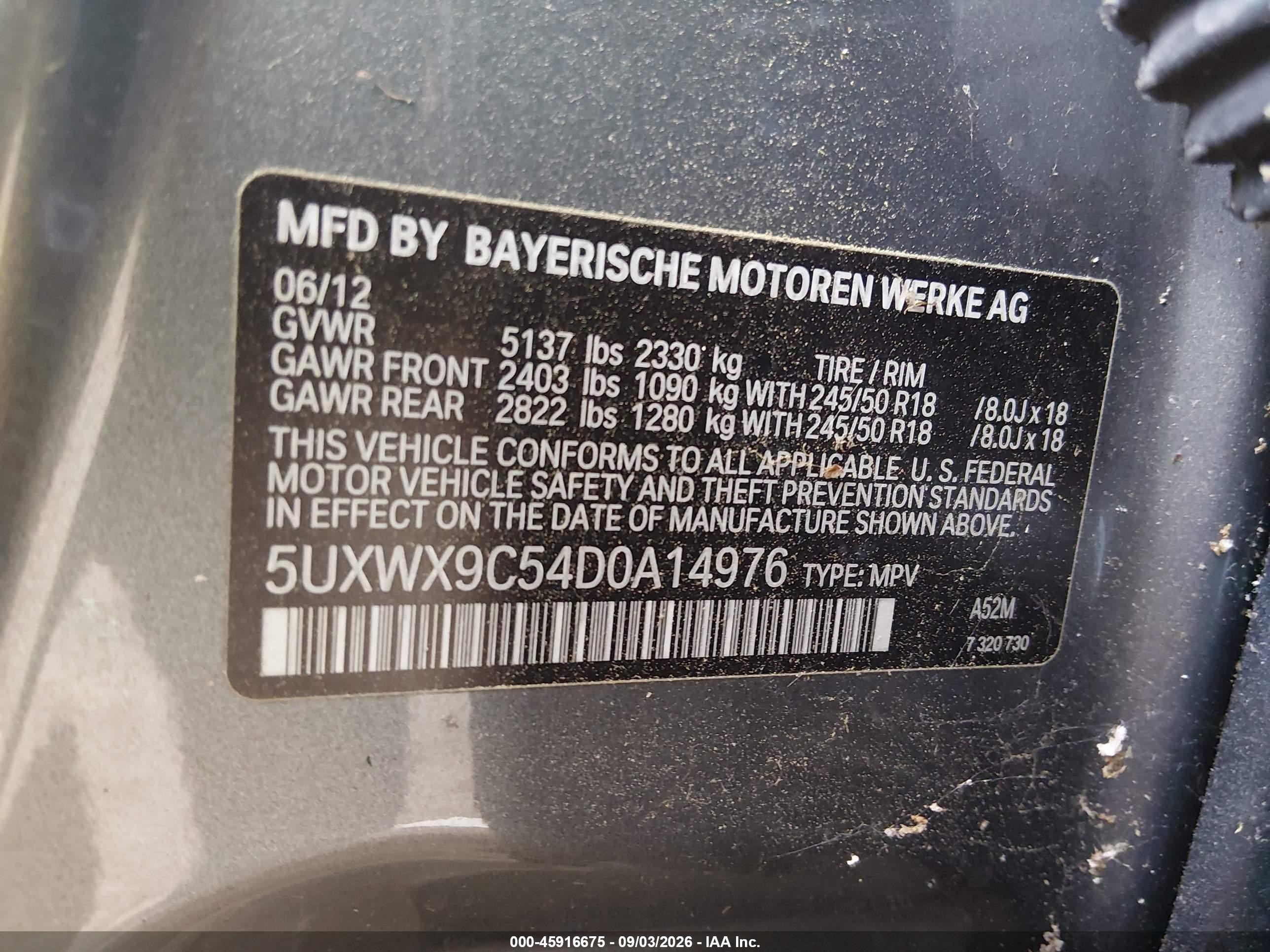2013 Bmw X3 Xdrive28i Gray vin: 5UXWX9C54D0A14976