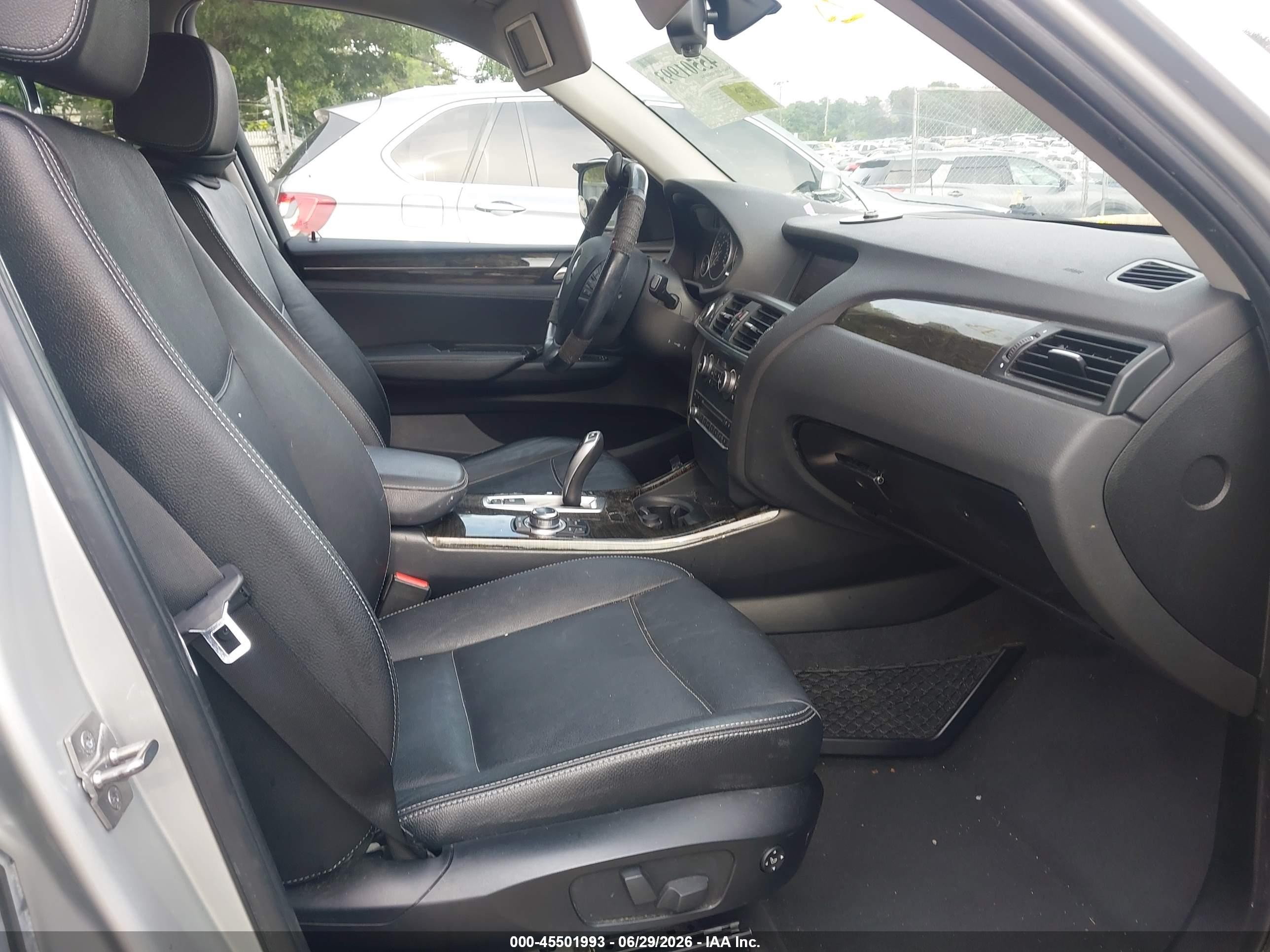 2013 Bmw X3 Xdrive28i Silver vin: 5UXWX9C54D0A16839
