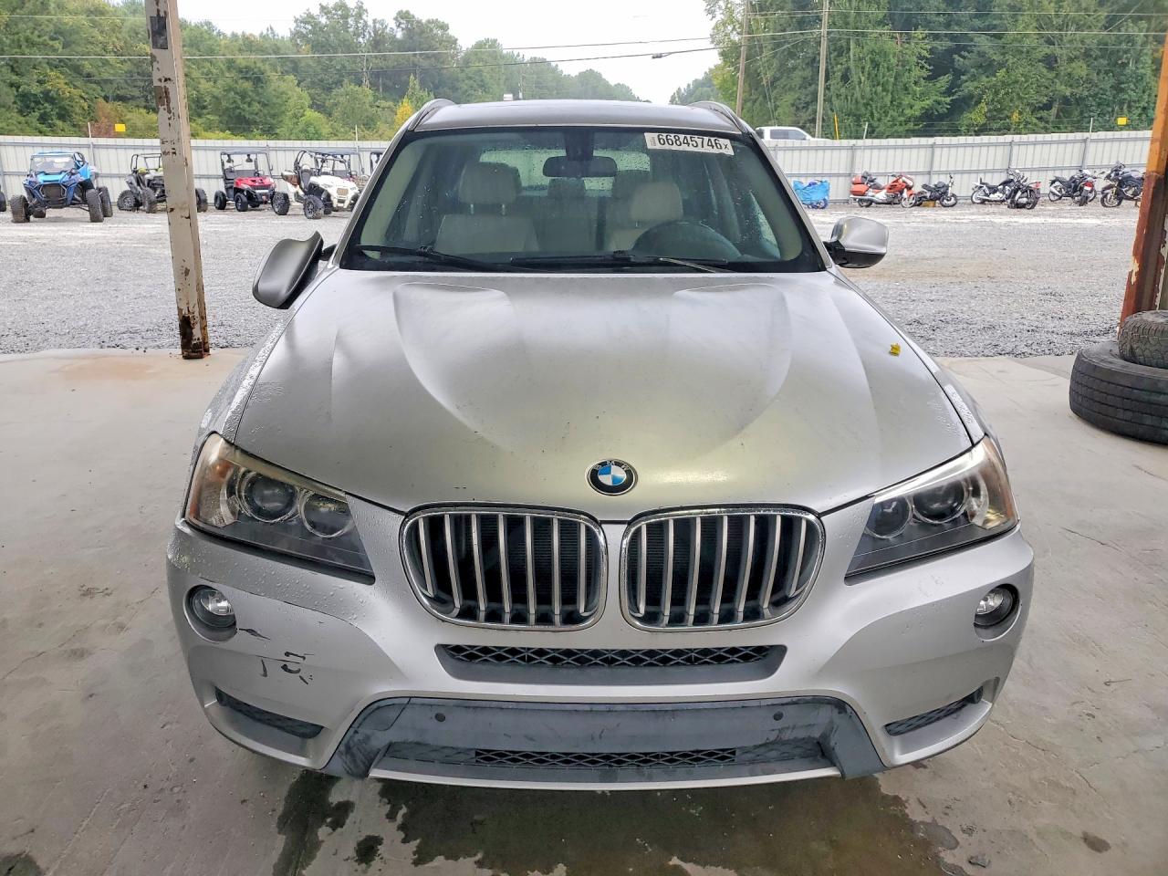 2013 Bmw X3 Xdrive28i Silver vin: 5UXWX9C54D0A17988