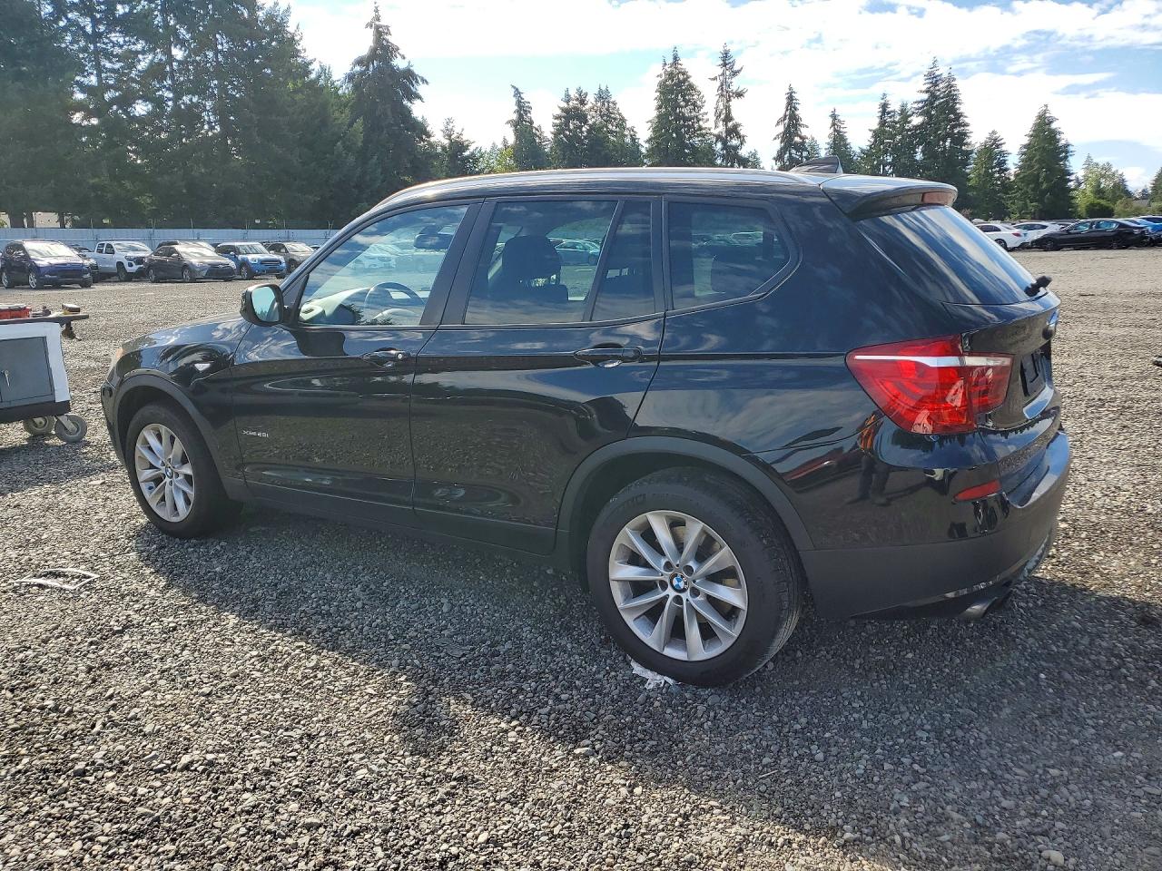 2013 Bmw X3 Xdrive28i Black vin: 5UXWX9C54D0A21040