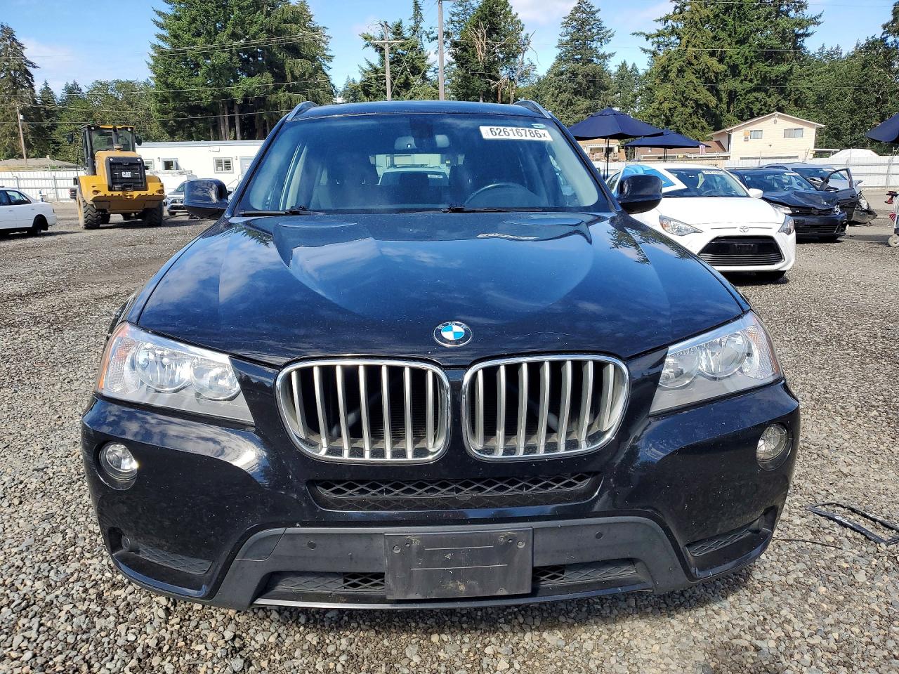 2013 Bmw X3 Xdrive28i Black vin: 5UXWX9C54D0A21040