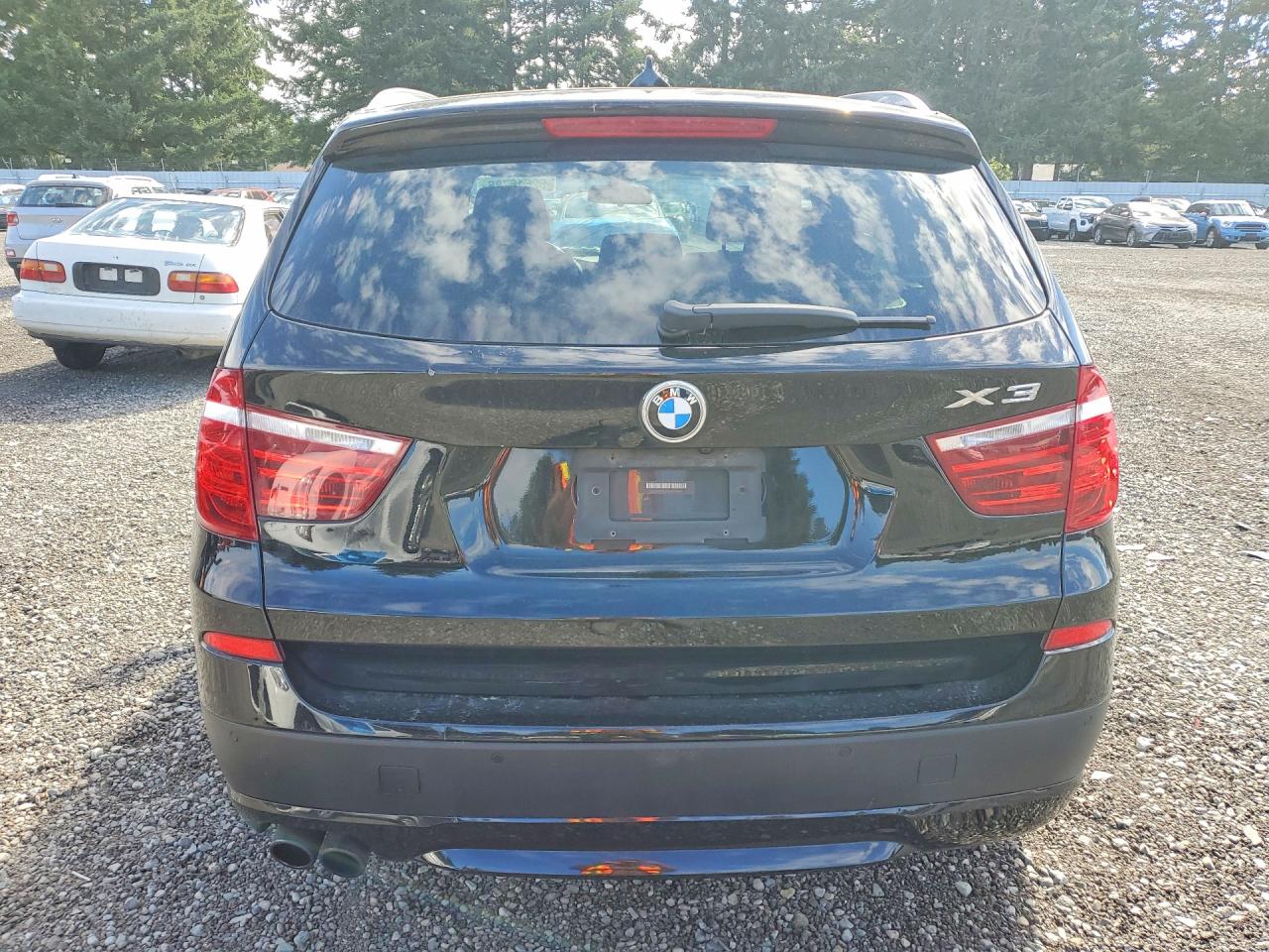 2013 Bmw X3 Xdrive28i Black vin: 5UXWX9C54D0A21040