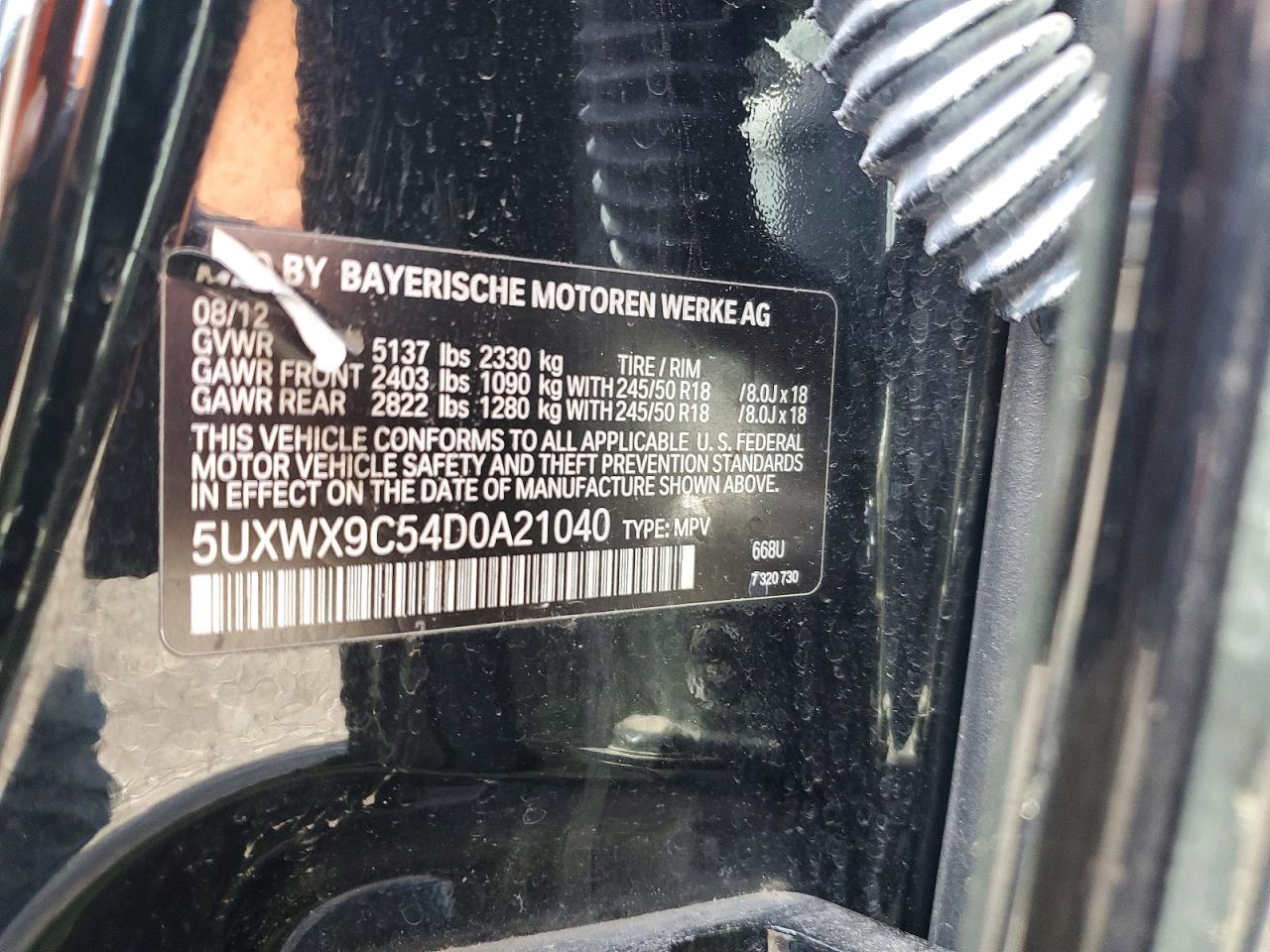 2013 Bmw X3 Xdrive28i Black vin: 5UXWX9C54D0A21040