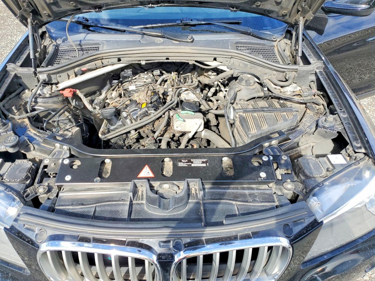 2013 Bmw X3 Xdrive28i Black vin: 5UXWX9C54D0A21040