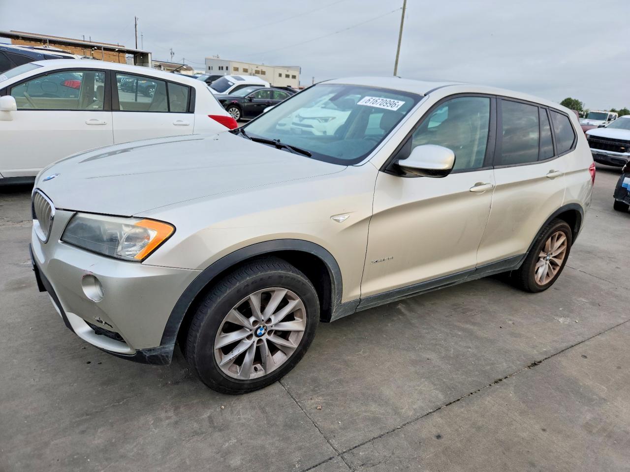 2013 Bmw X3 Xdrive28i Silver vin: 5UXWX9C54D0A27517