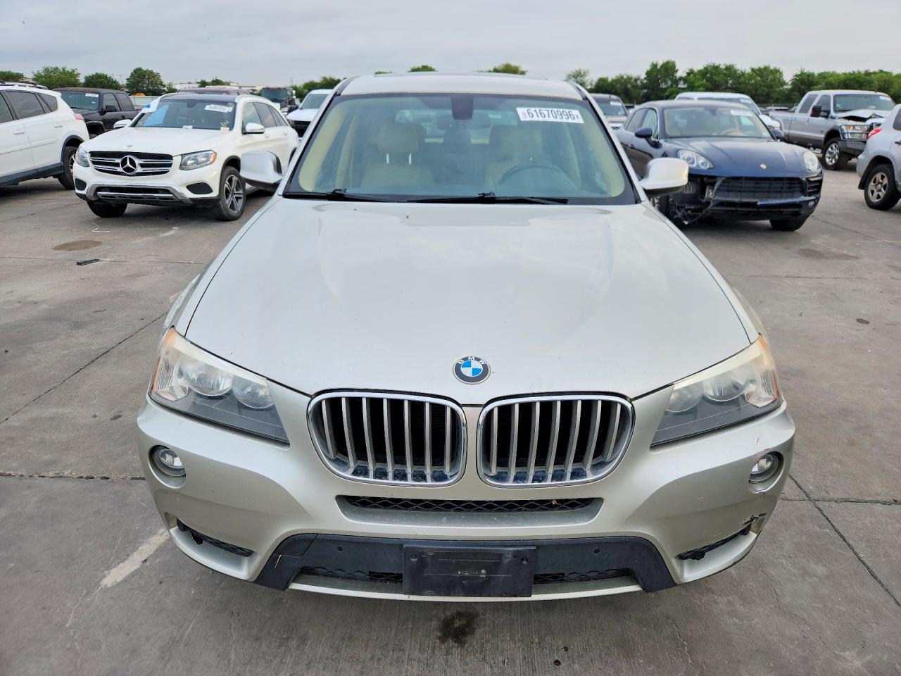 2013 Bmw X3 Xdrive28i Серебряный vin: 5UXWX9C54D0A27517