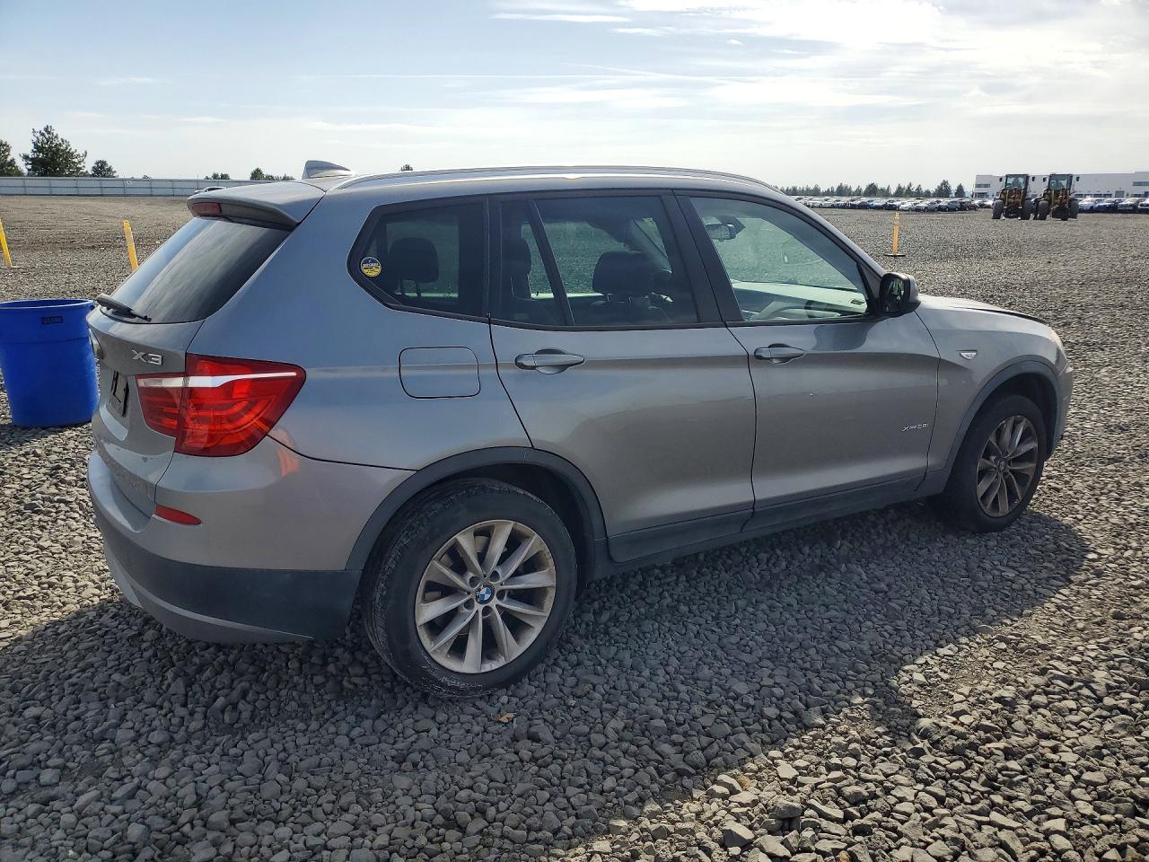 2013 Bmw X3 Xdrive28i Silver vin: 5UXWX9C54D0A28182