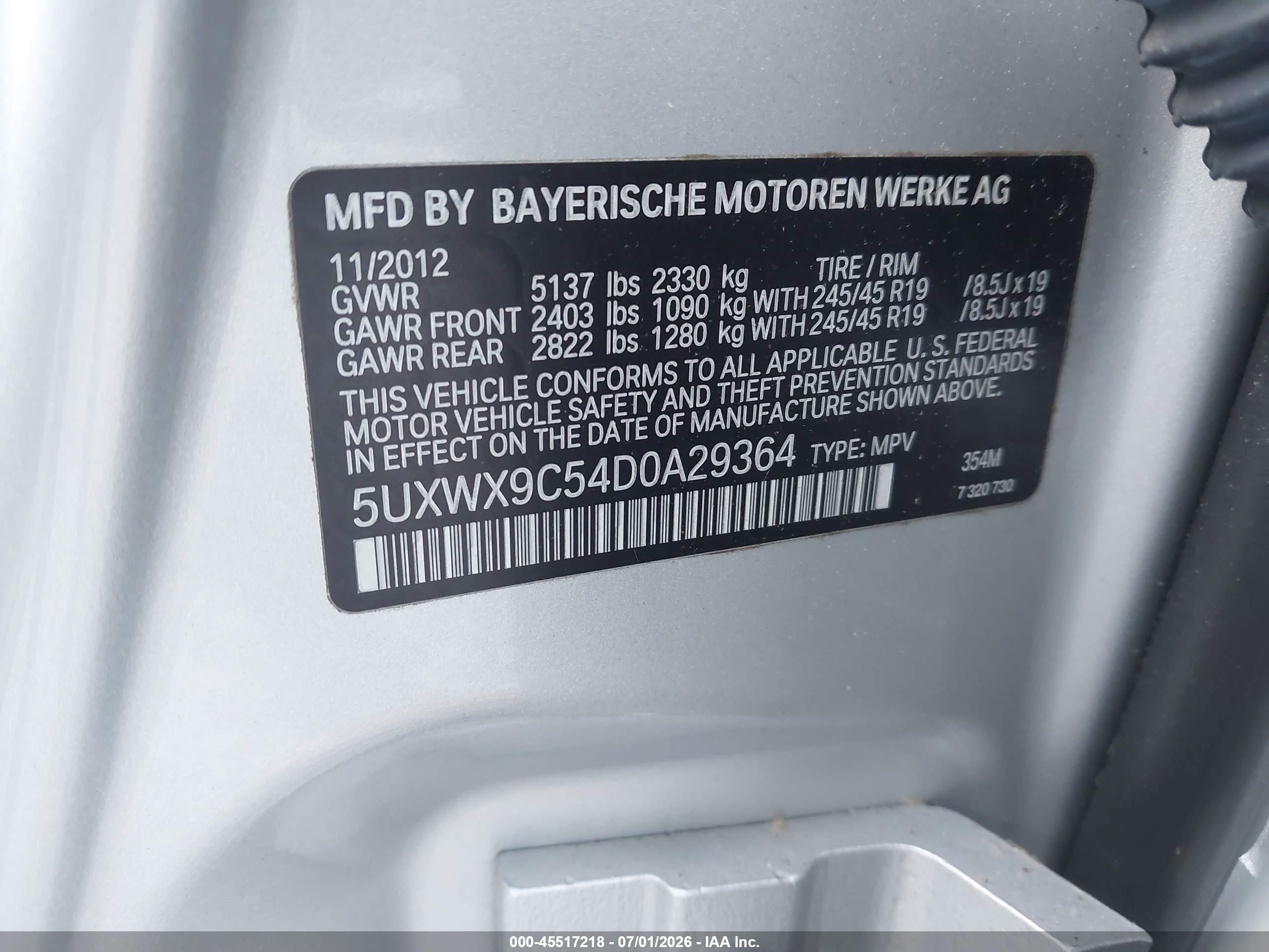 2013 Bmw X3 Xdrive28i Silver vin: 5UXWX9C54D0A29364