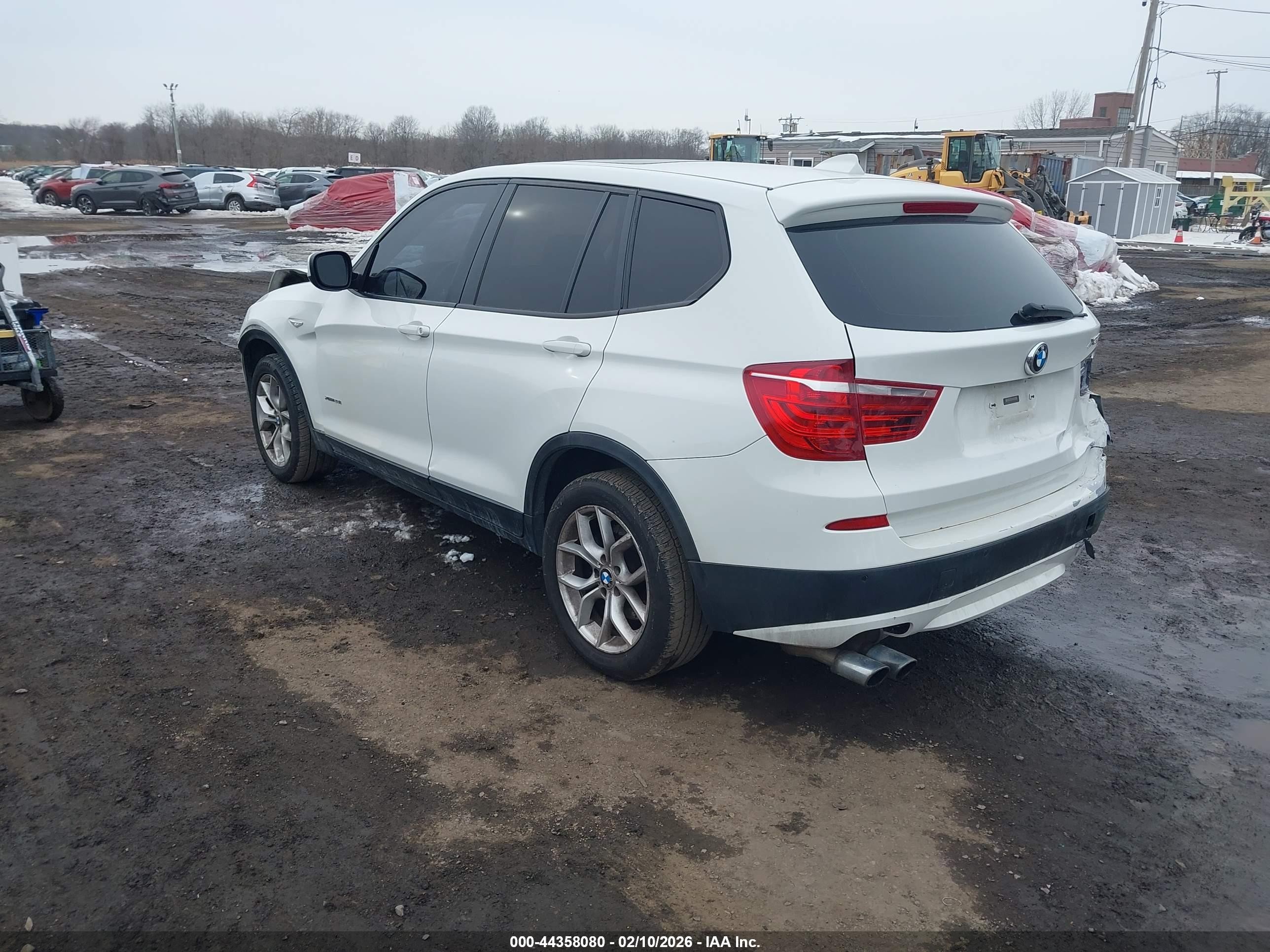 2013 Bmw X3 Xdrive28i White vin: 5UXWX9C54D0A31907