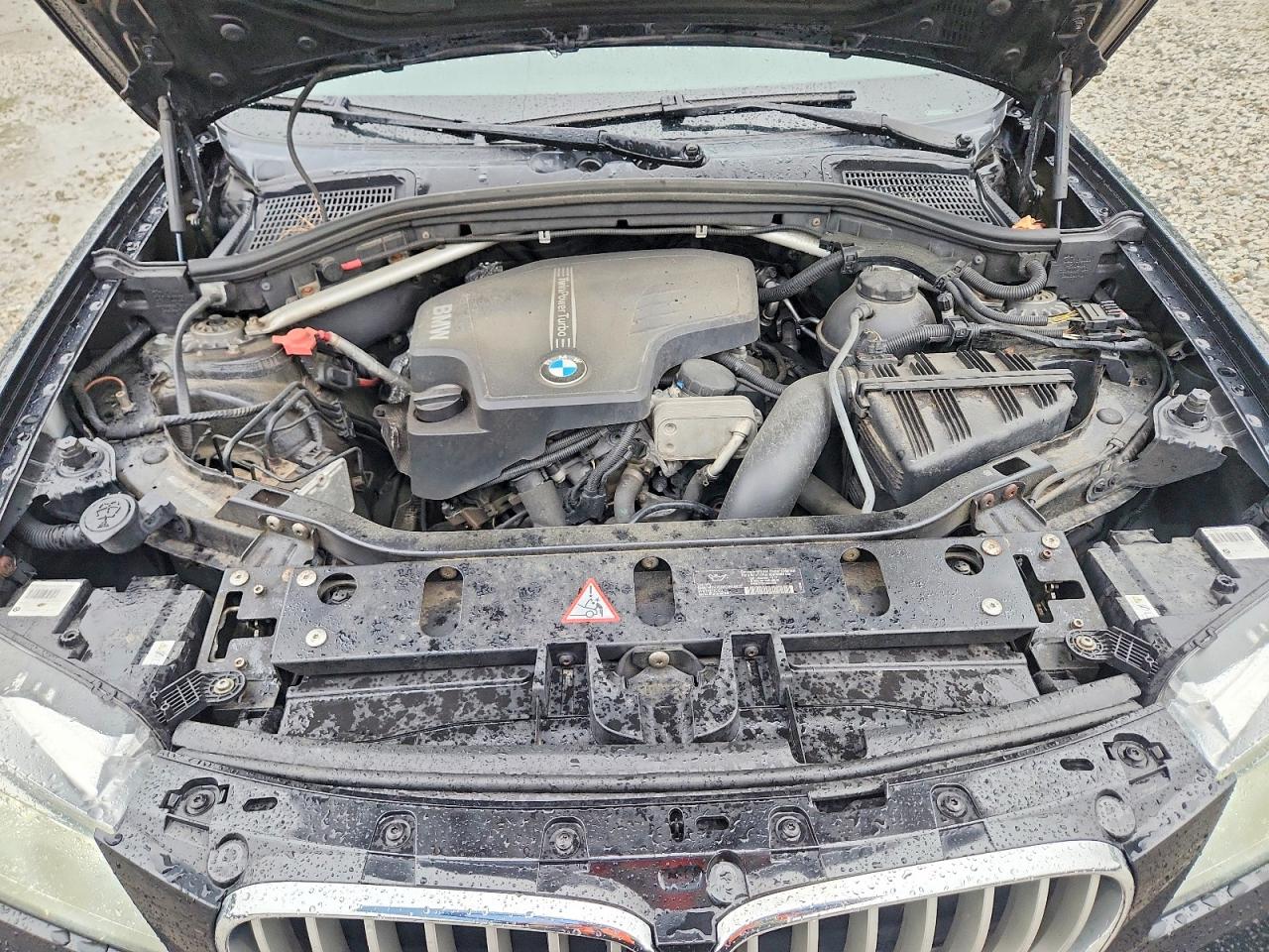 2013 Bmw X3 Xdrive28i Black vin: 5UXWX9C54D0D00407