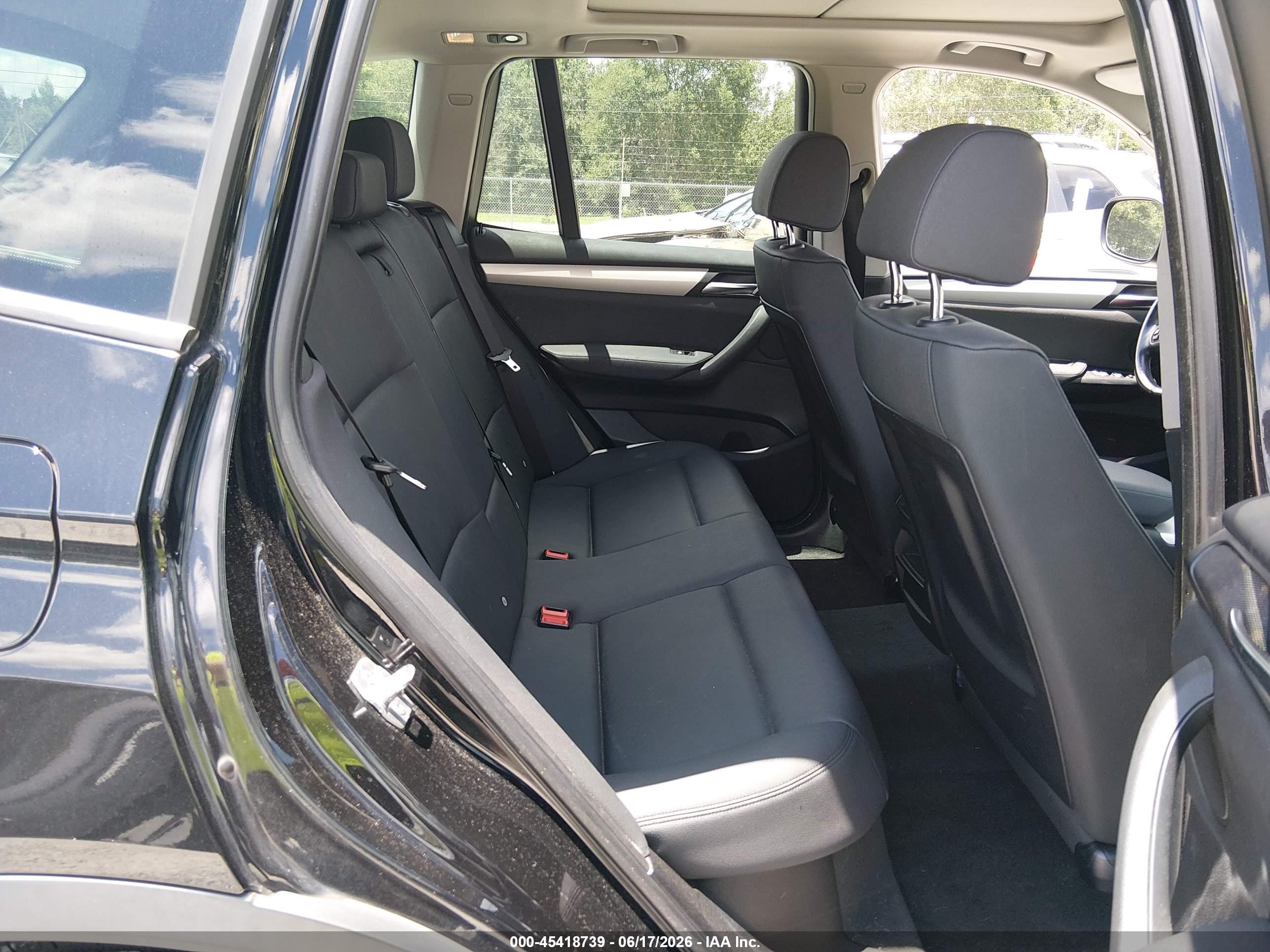 2013 Bmw X3 Xdrive28i Black vin: 5UXWX9C54D0D02125