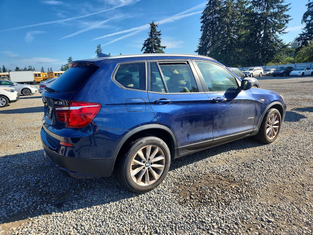 2014 Bmw X3 Xdrive28i Blue vin: 5UXWX9C54E0D13448