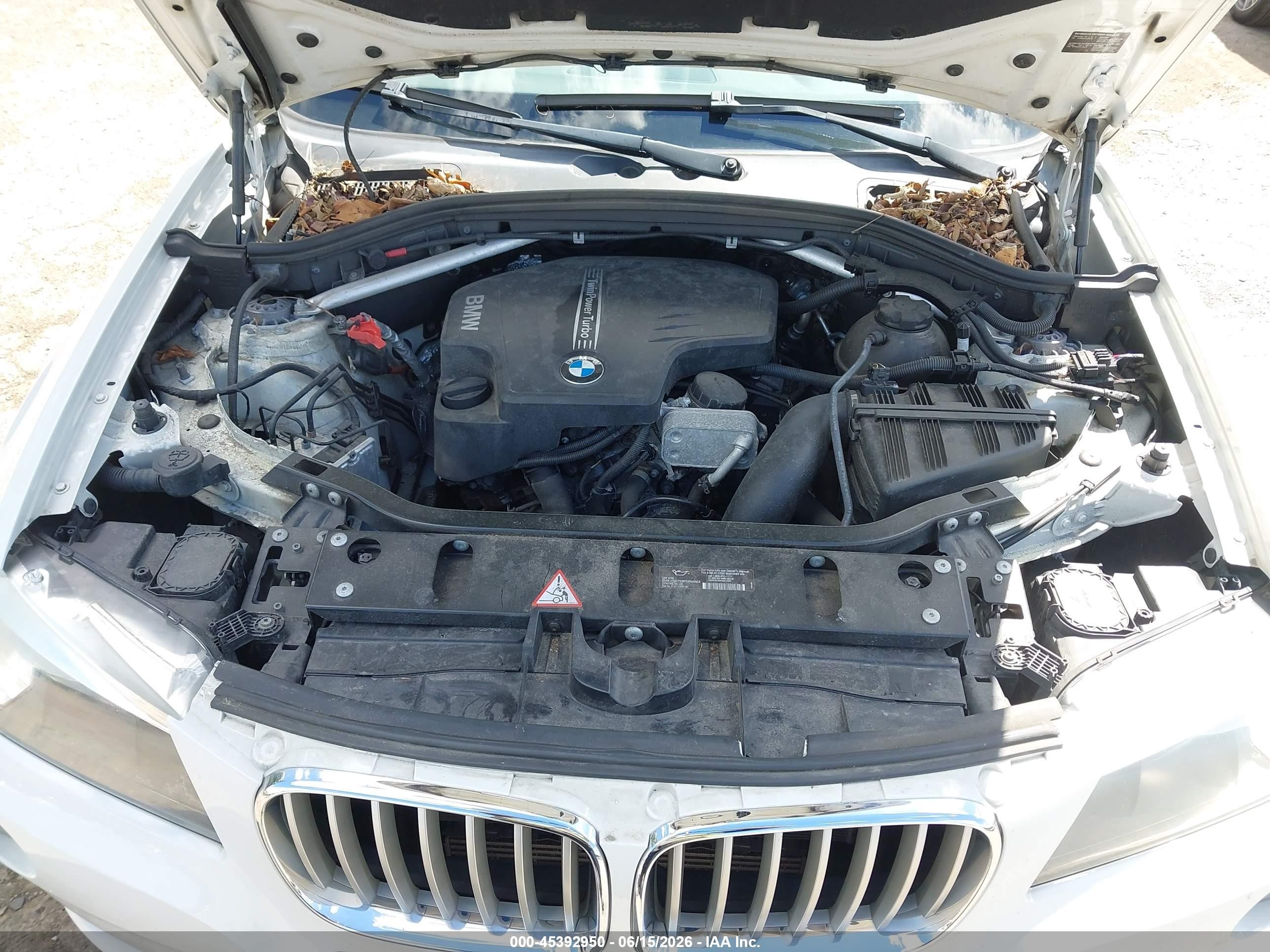 2014 Bmw X3 Xdrive28i White vin: 5UXWX9C54E0D13773