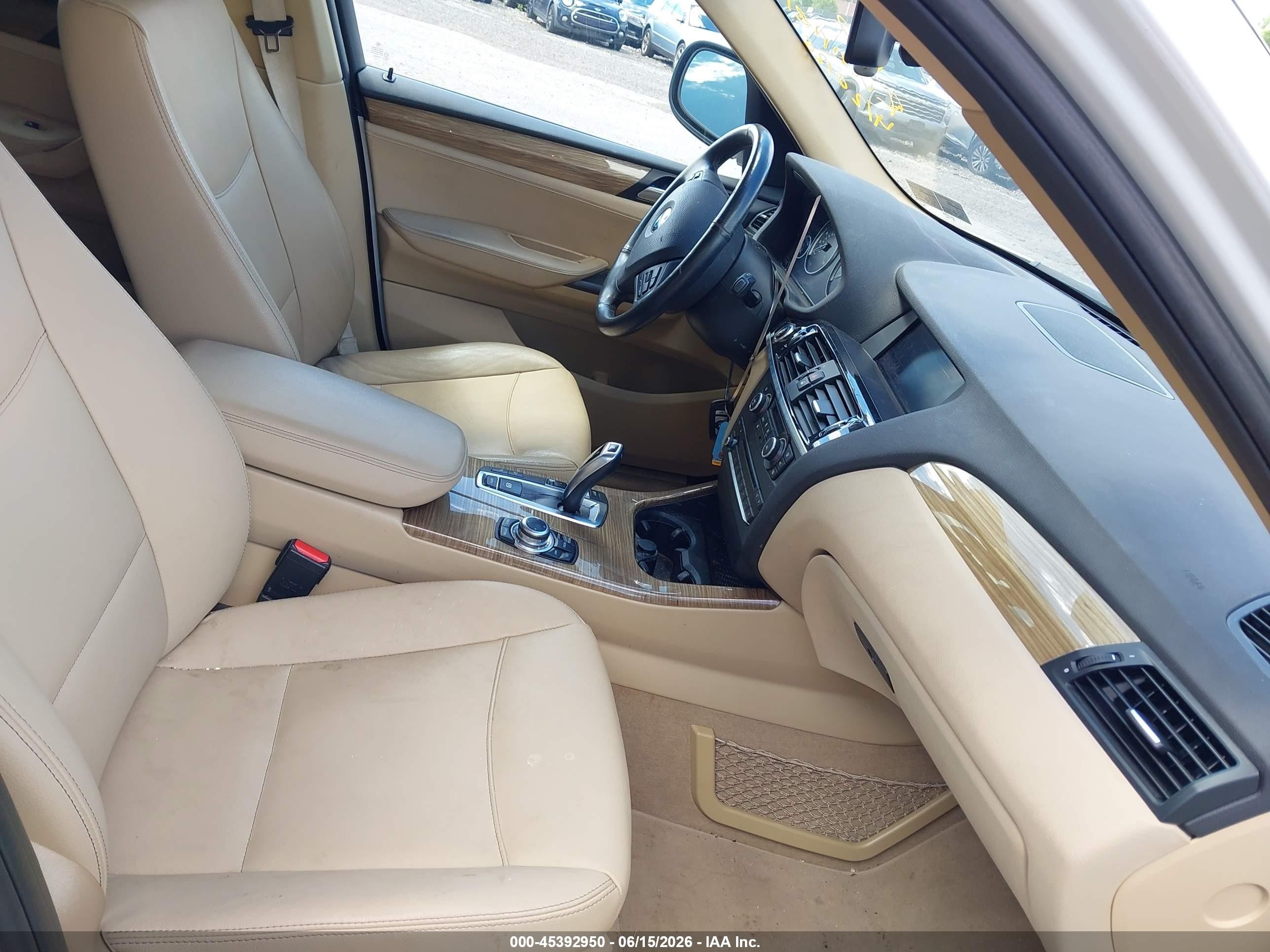 2014 Bmw X3 Xdrive28i White vin: 5UXWX9C54E0D13773