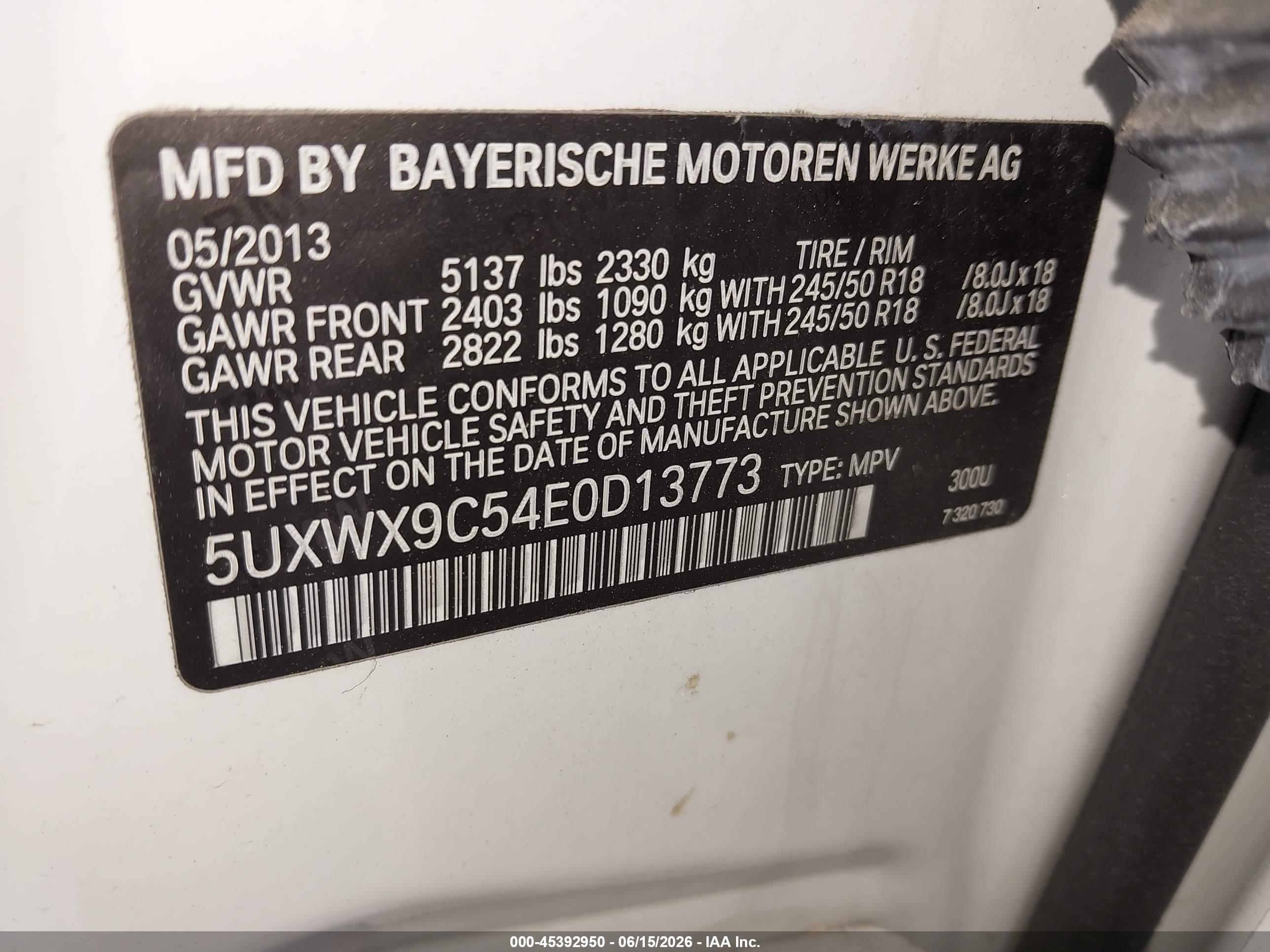 2014 Bmw X3 Xdrive28i White vin: 5UXWX9C54E0D13773