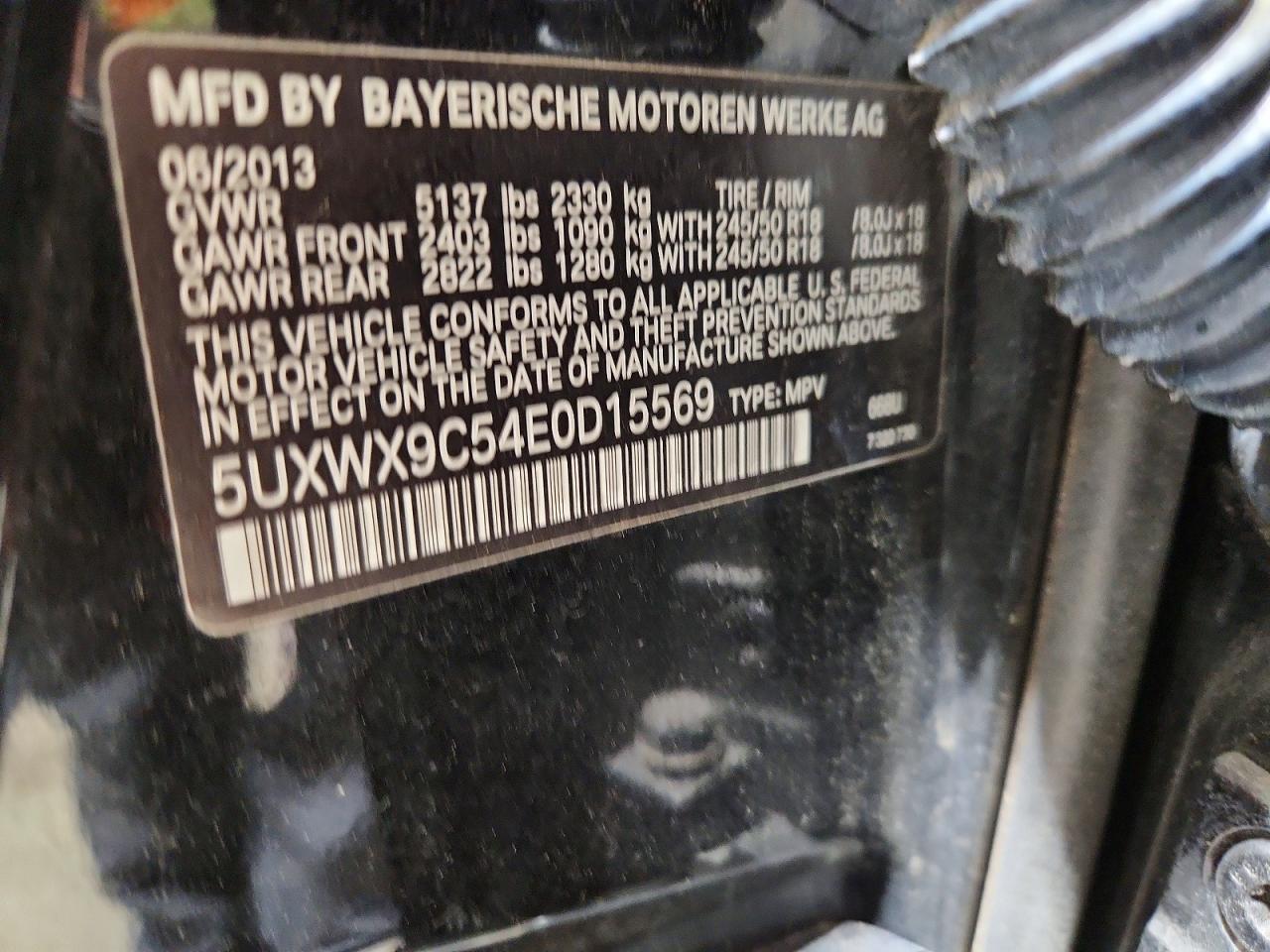 2014 Bmw X3 Xdrive28i Black vin: 5UXWX9C54E0D15569