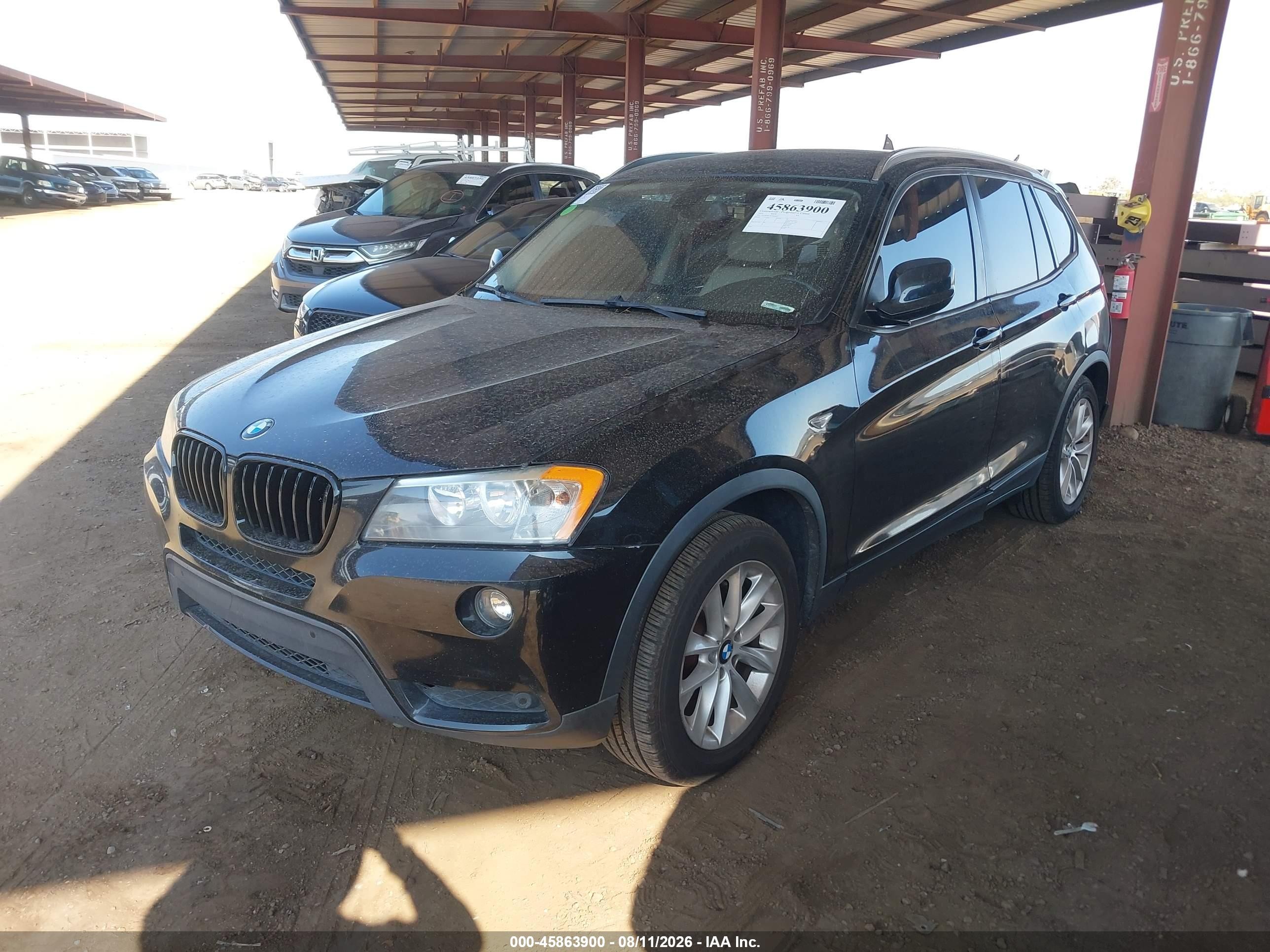 2014 Bmw X3 Xdrive28i Black vin: 5UXWX9C54E0D16947