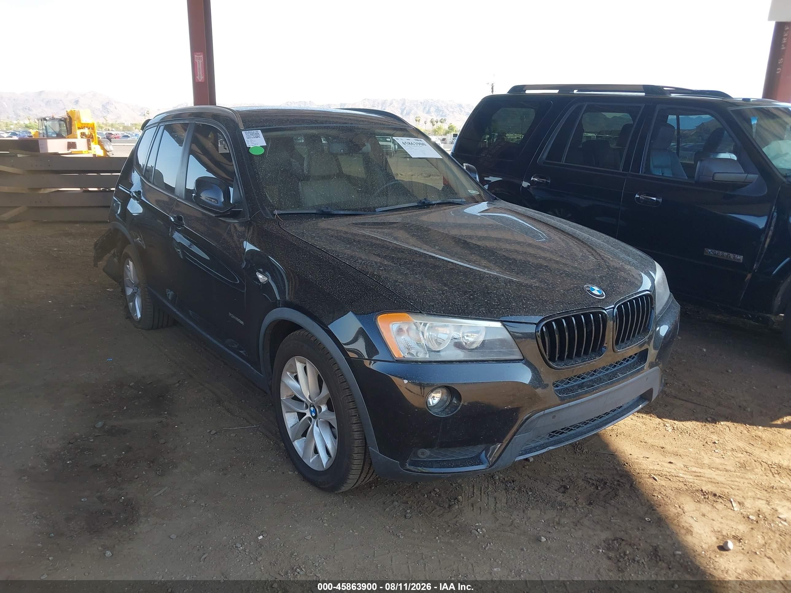 2014 Bmw X3 Xdrive28i Black vin: 5UXWX9C54E0D16947
