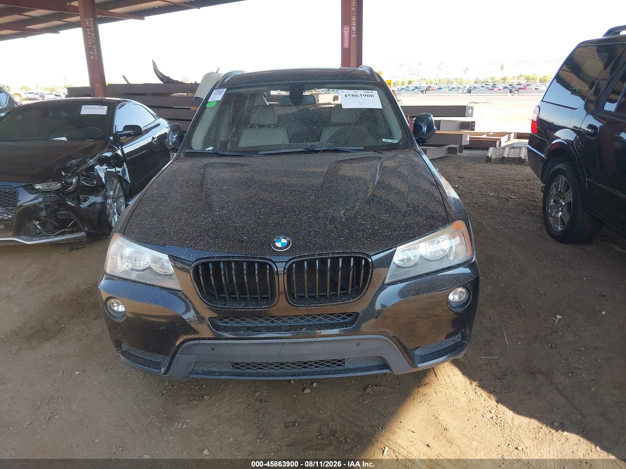 2014 Bmw X3 Xdrive28i Black vin: 5UXWX9C54E0D16947
