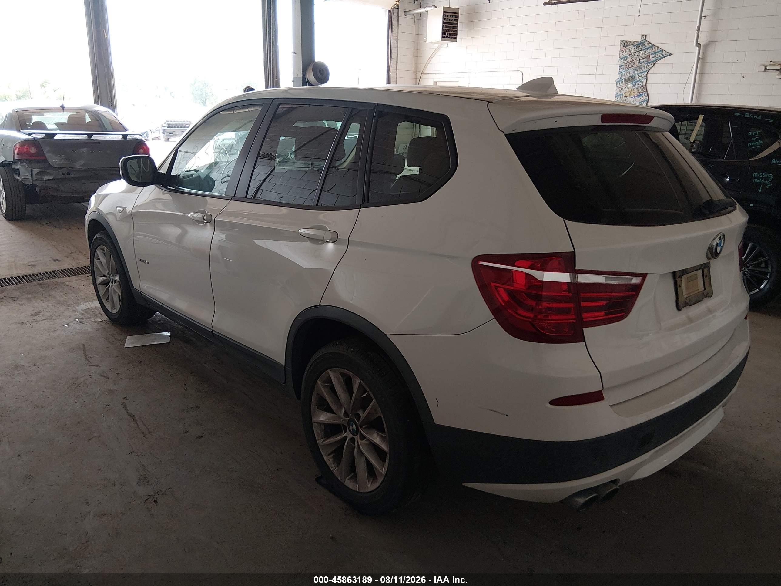 2014 Bmw X3 Xdrive28i White vin: 5UXWX9C54E0D17175