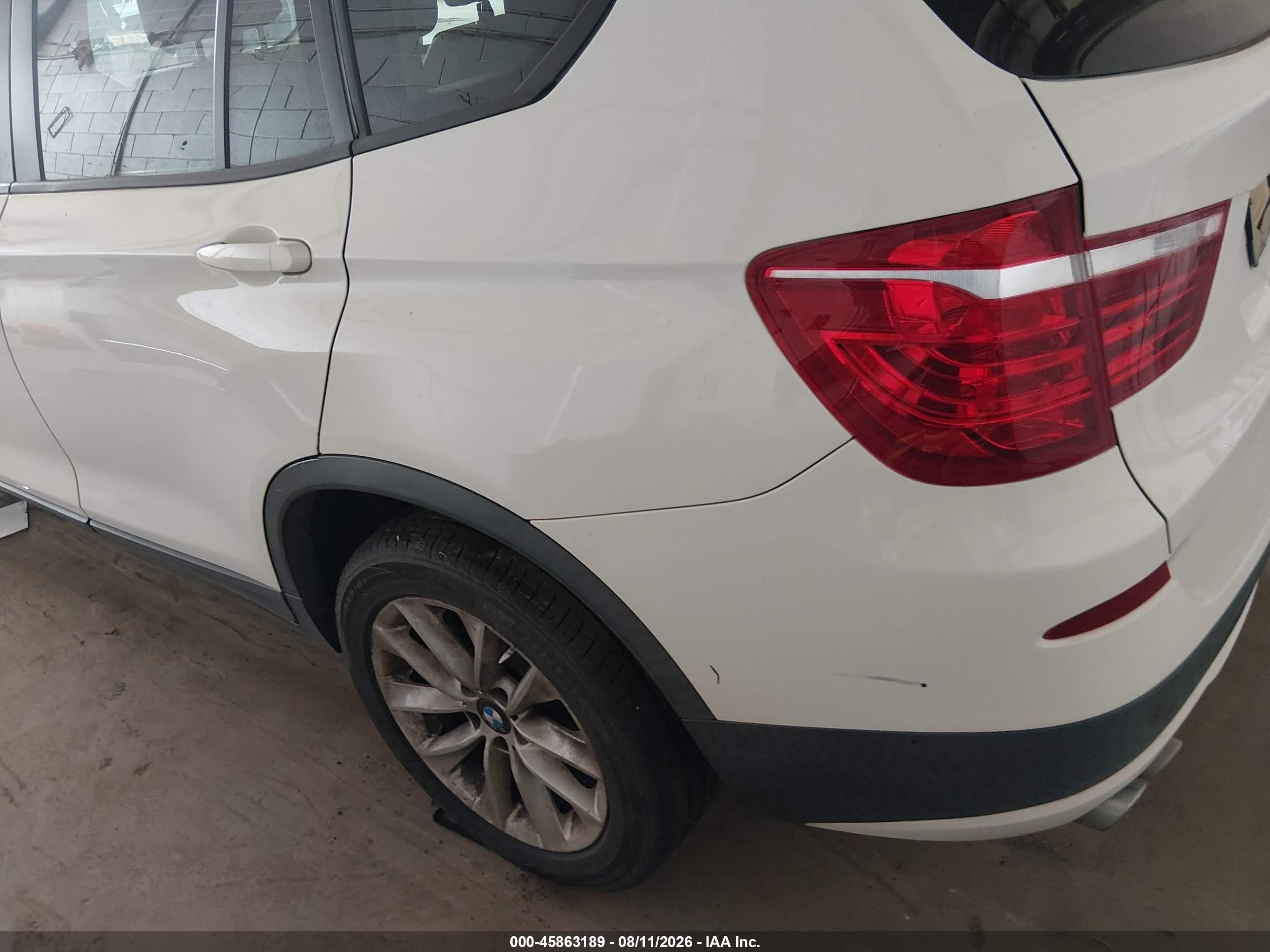 2014 Bmw X3 Xdrive28i White vin: 5UXWX9C54E0D17175
