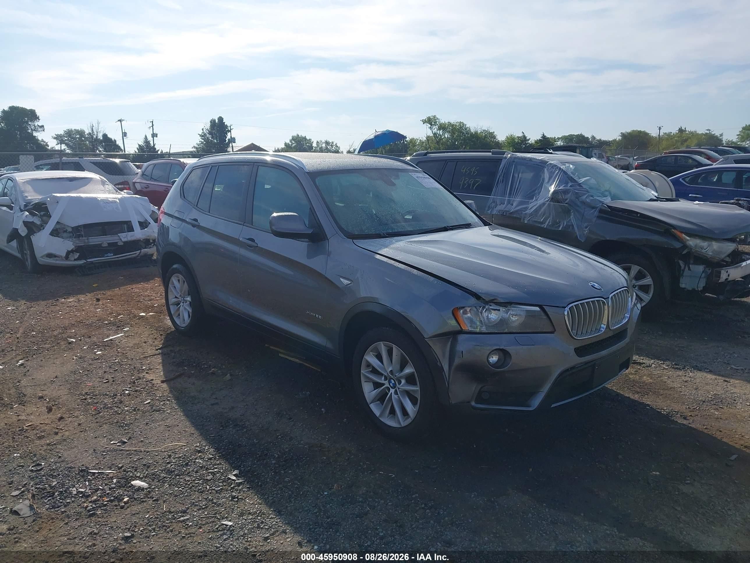 2014 Bmw X3 Xdrive28i Серый vin: 5UXWX9C54E0D19945