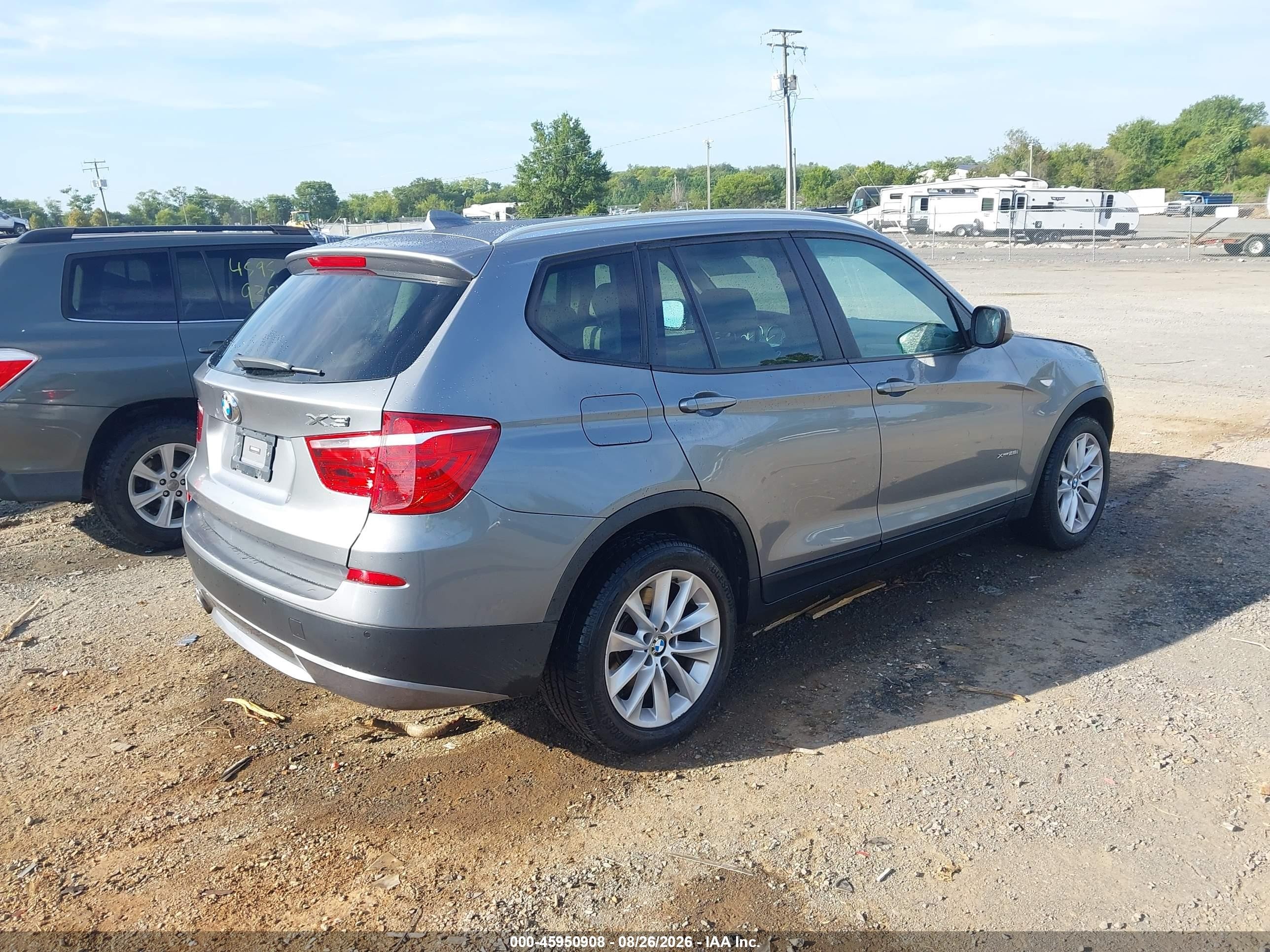 2014 Bmw X3 Xdrive28i Серый vin: 5UXWX9C54E0D19945