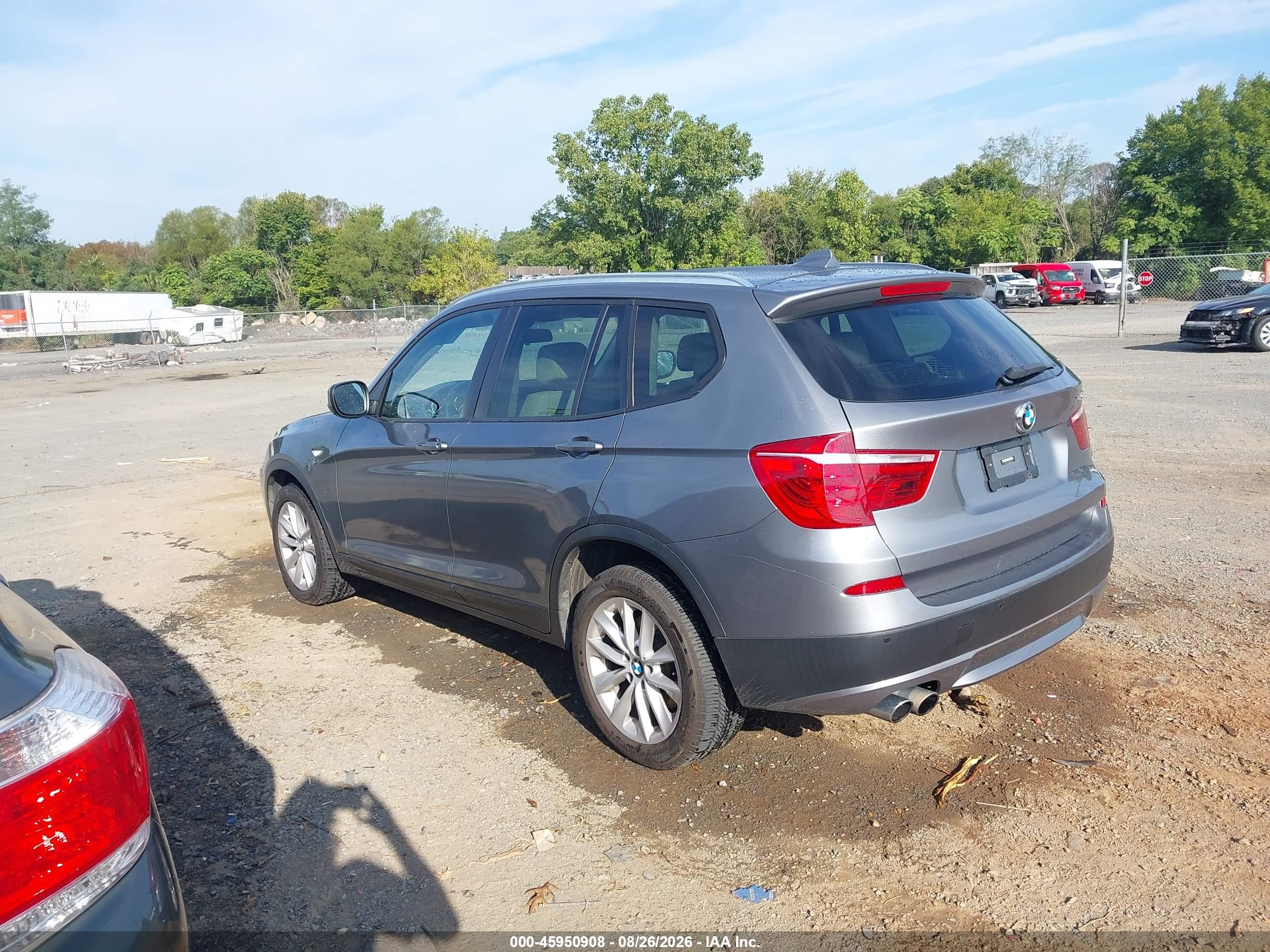2014 Bmw X3 Xdrive28i Серый vin: 5UXWX9C54E0D19945