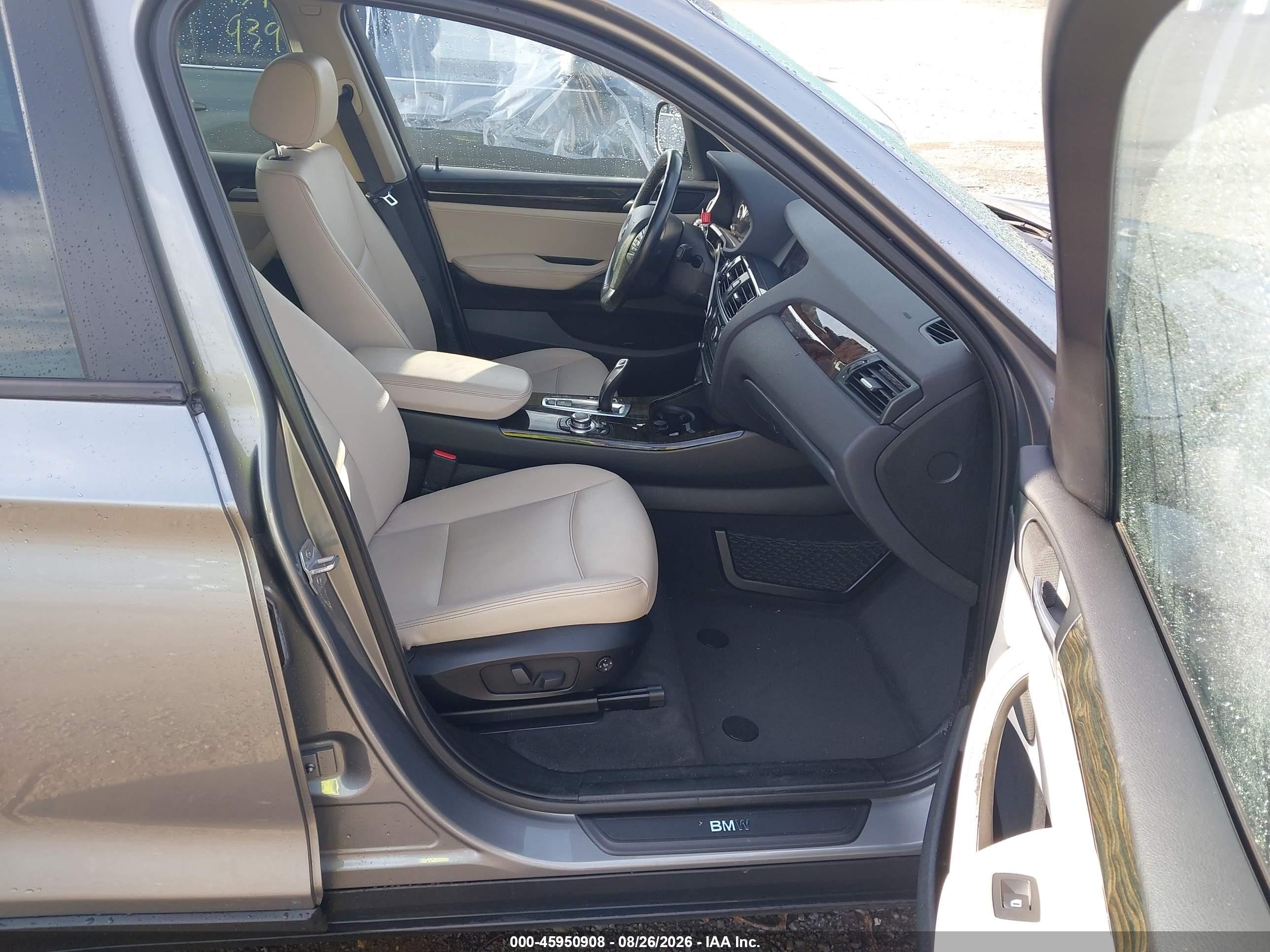 2014 Bmw X3 Xdrive28i Серый vin: 5UXWX9C54E0D19945