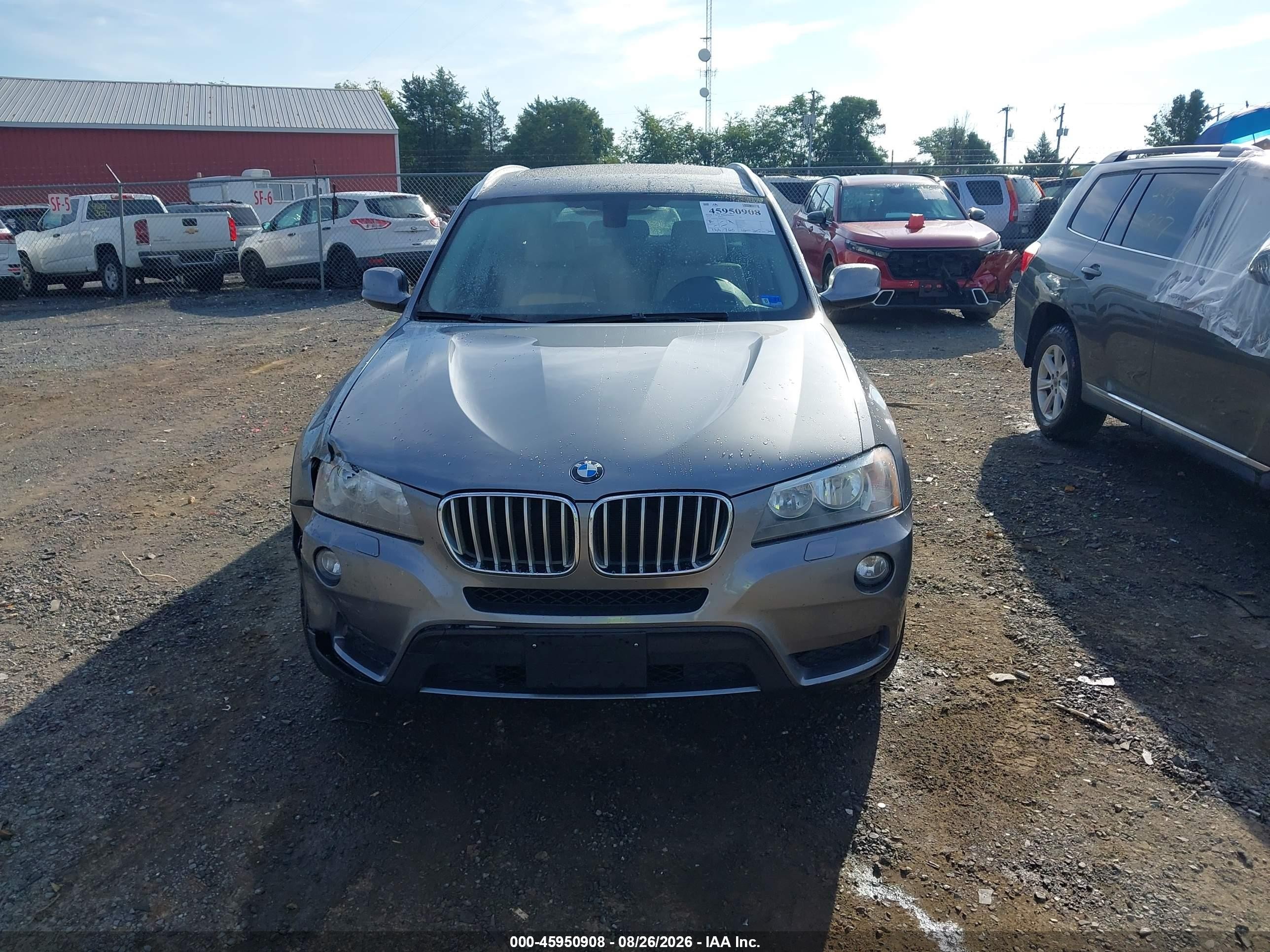 2014 Bmw X3 Xdrive28i Серый vin: 5UXWX9C54E0D19945