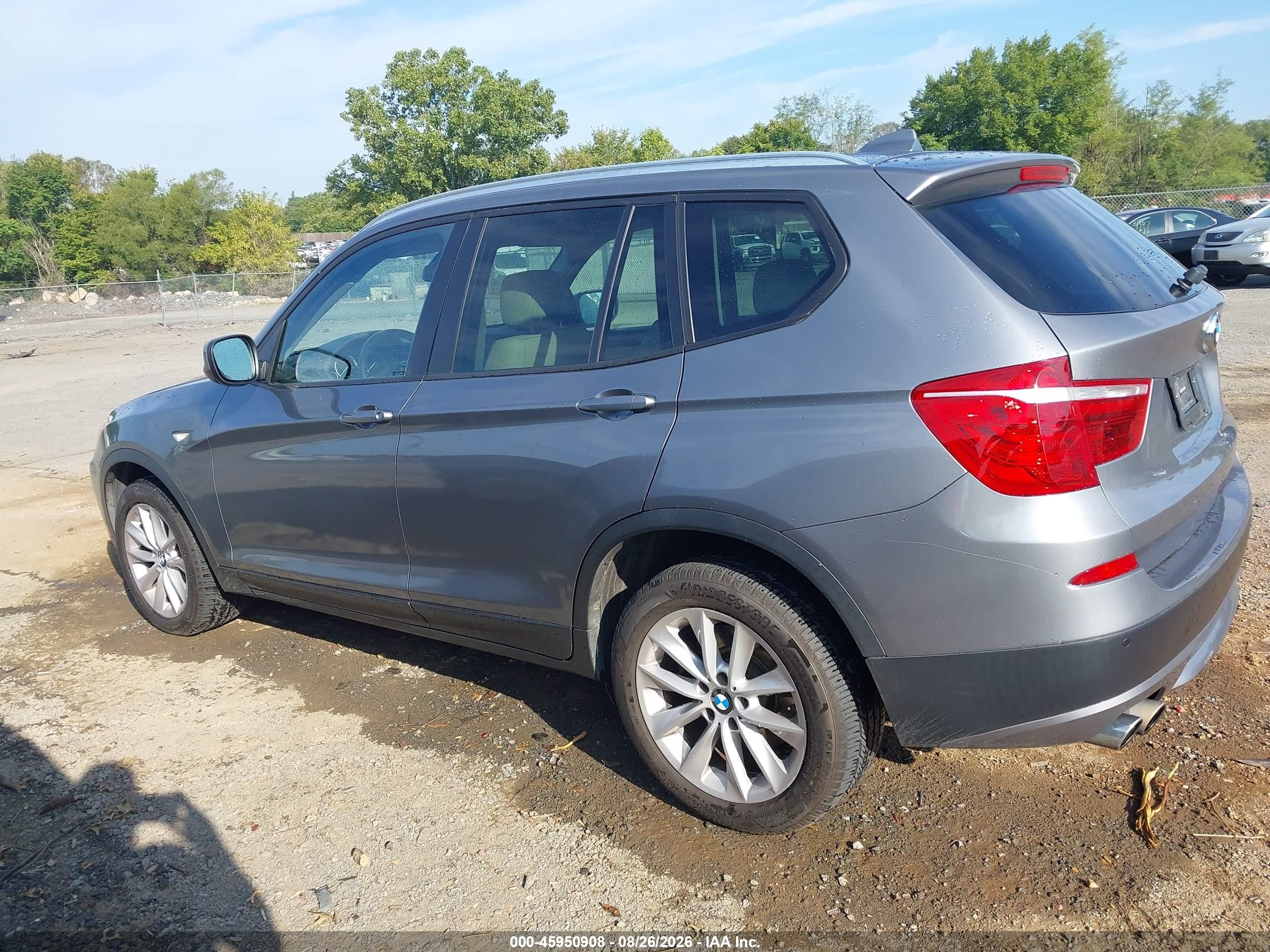 2014 Bmw X3 Xdrive28i Серый vin: 5UXWX9C54E0D19945