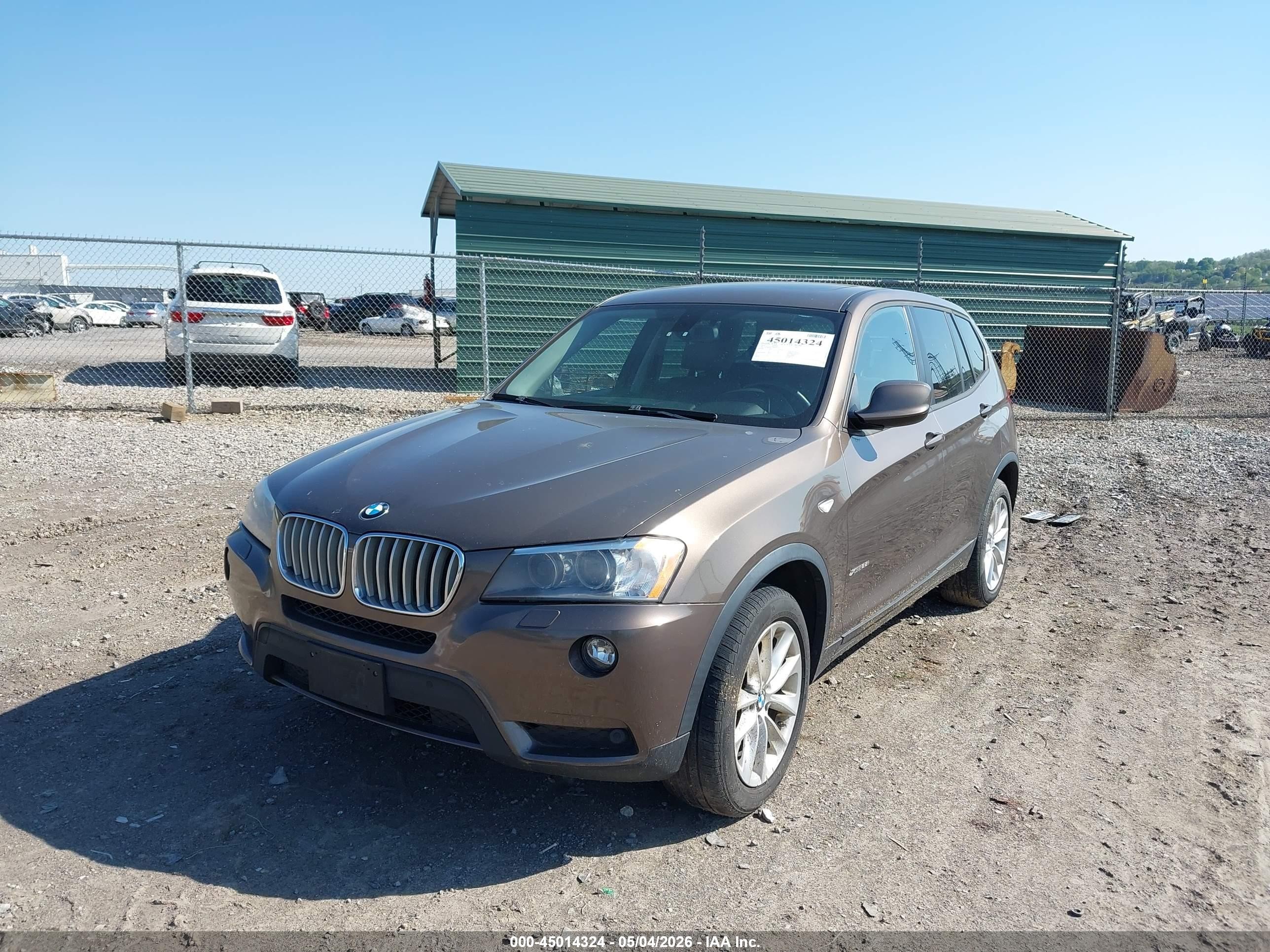 2014 Bmw X3 Xdrive28i Brown vin: 5UXWX9C54E0D21372