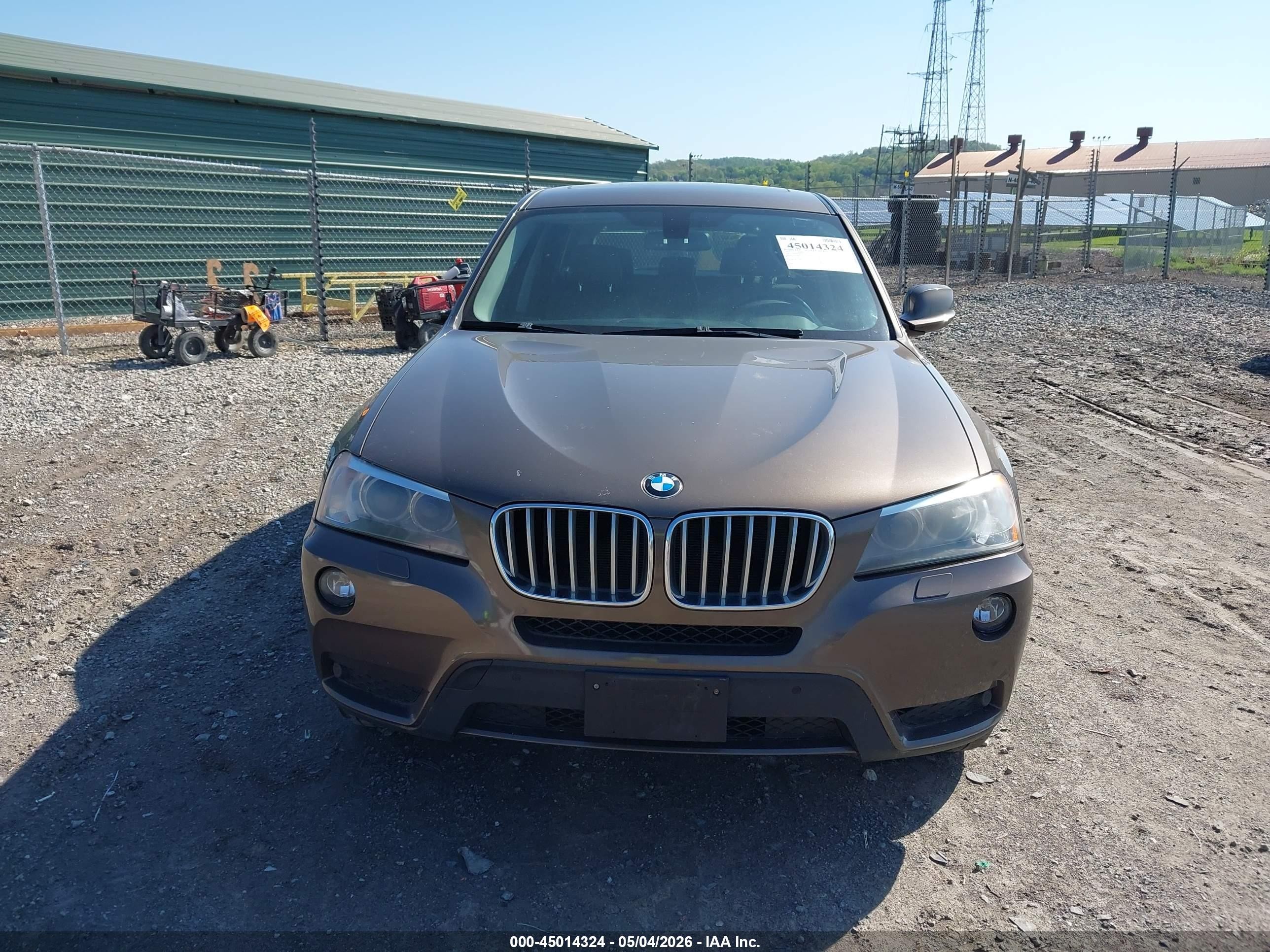 2014 Bmw X3 Xdrive28i Brown vin: 5UXWX9C54E0D21372