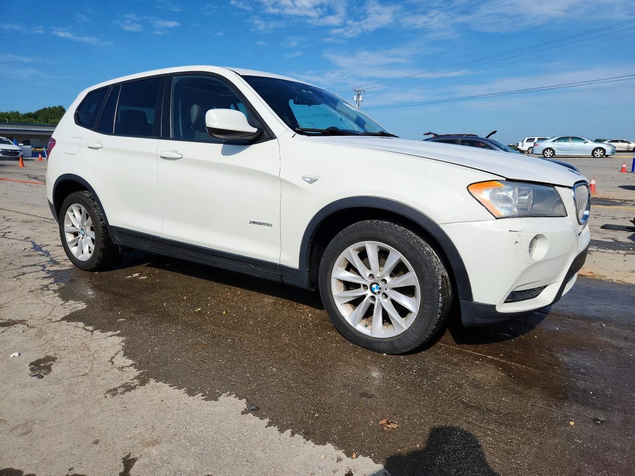 2014 Bmw X3 Xdrive28i White vin: 5UXWX9C54E0D21873