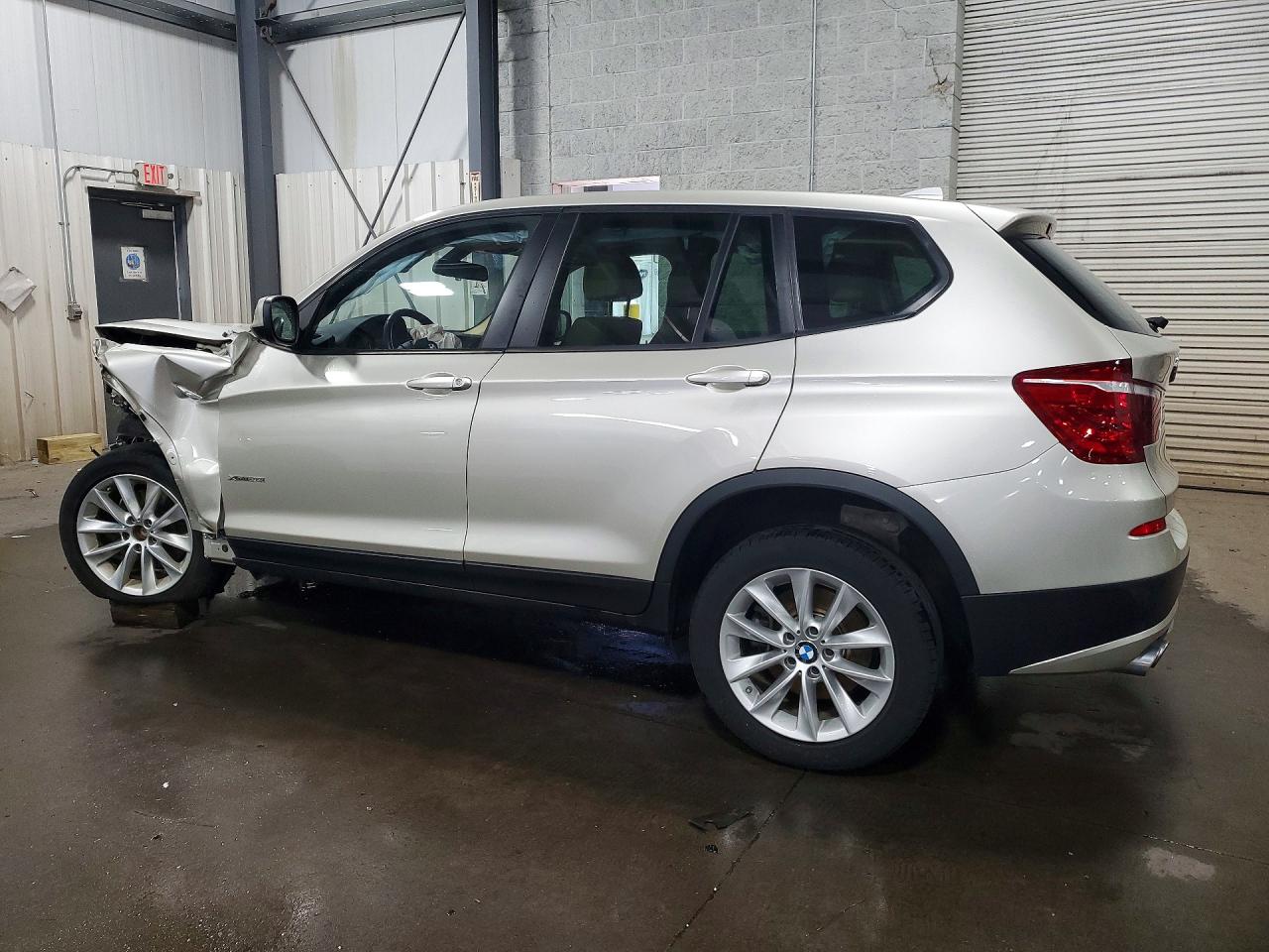 2014 Bmw X3 Xdrive28i Silver vin: 5UXWX9C54E0D23204