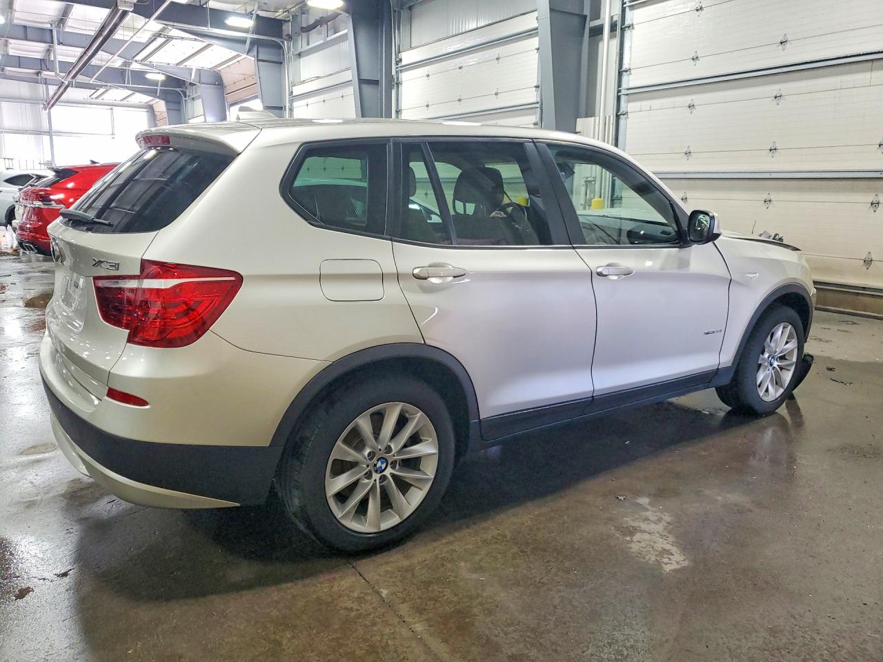 2014 Bmw X3 Xdrive28i Silver vin: 5UXWX9C54E0D23204