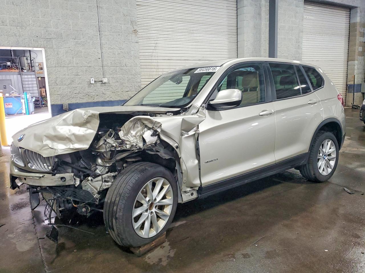2014 Bmw X3 Xdrive28i Silver vin: 5UXWX9C54E0D23204