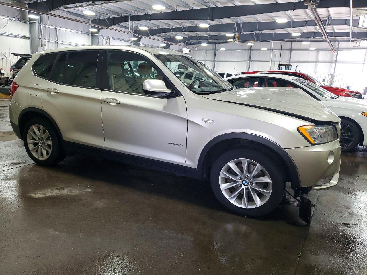 2014 Bmw X3 Xdrive28i Silver vin: 5UXWX9C54E0D23204