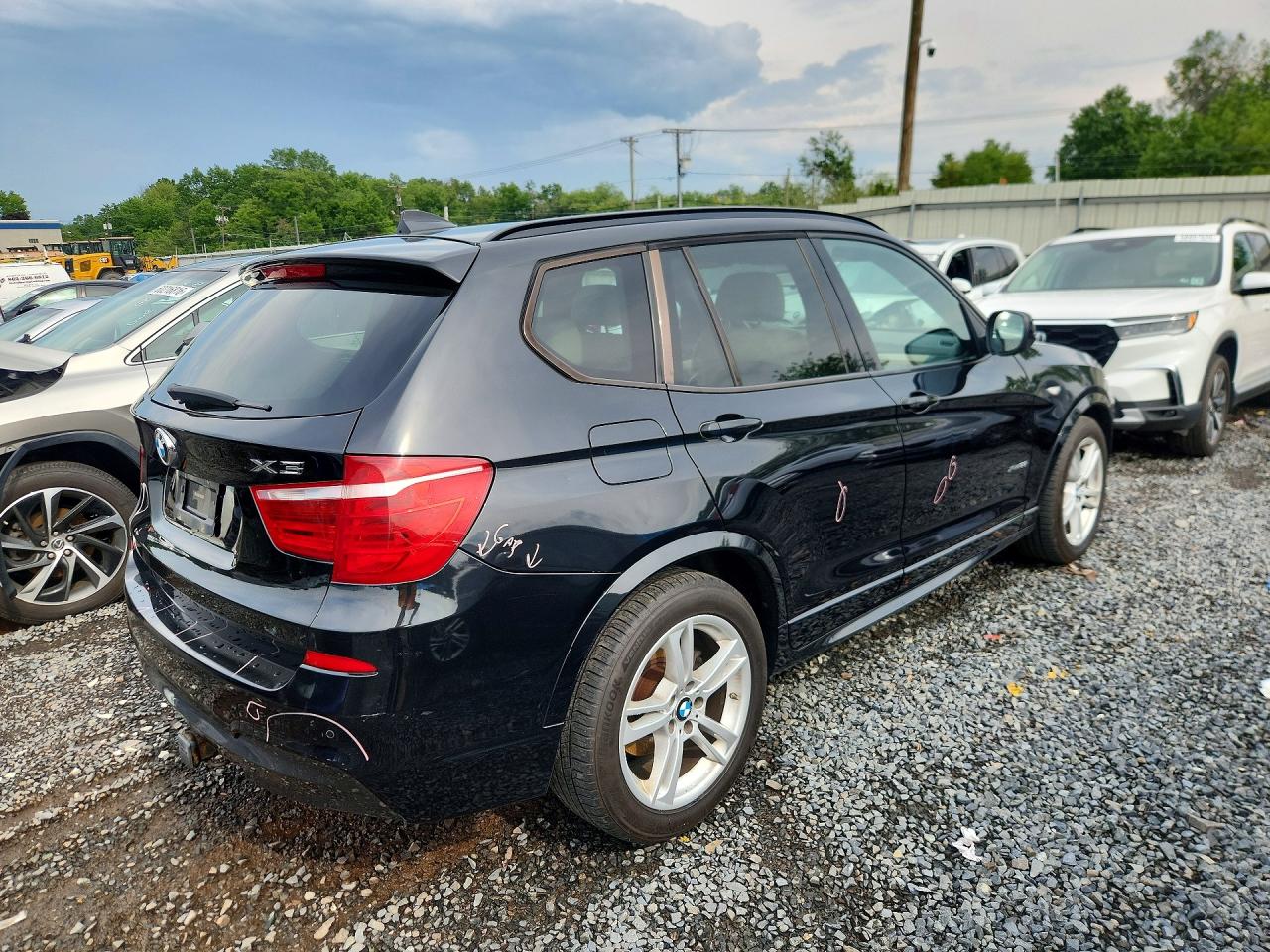 2014 Bmw X3 Xdrive28i Черный vin: 5UXWX9C54E0D23963