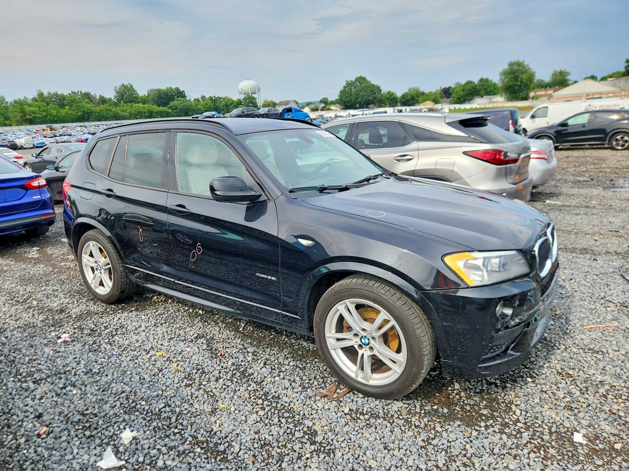 2014 Bmw X3 Xdrive28i Черный vin: 5UXWX9C54E0D23963