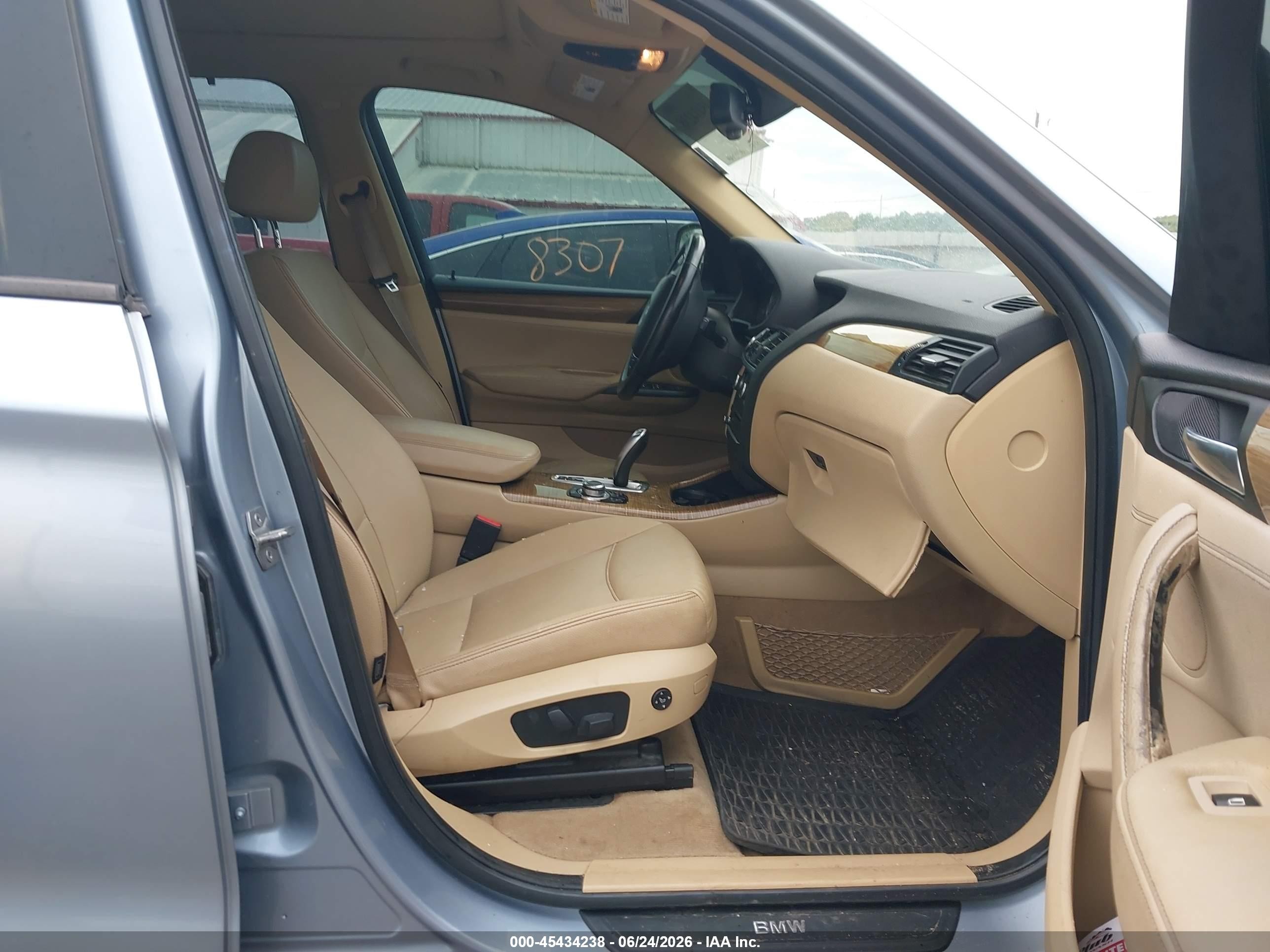 2014 Bmw X3 Xdrive28i Teal vin: 5UXWX9C54E0D24384