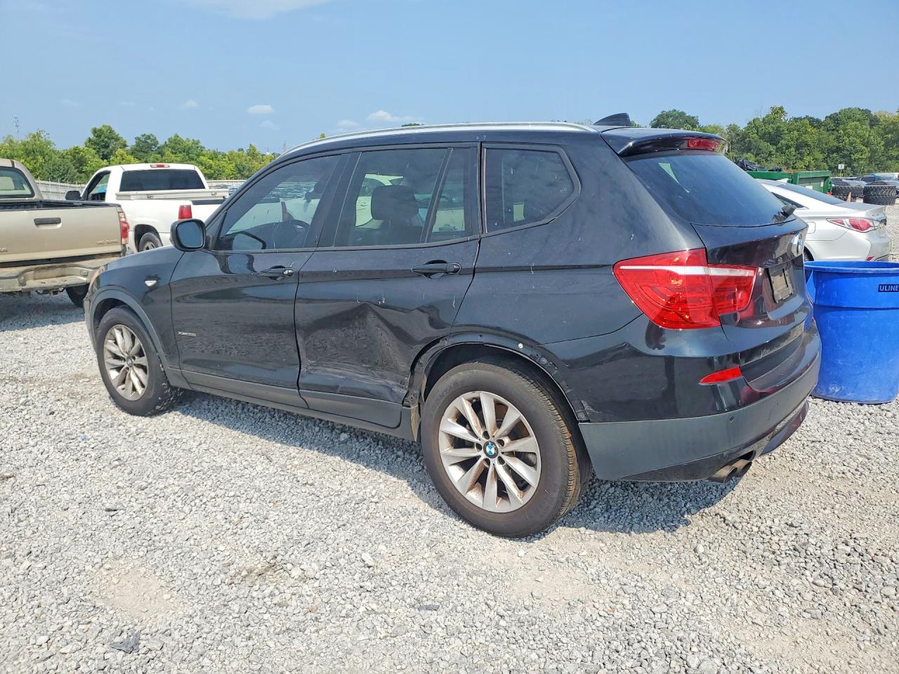 2014 Bmw X3 Xdrive28i Black vin: 5UXWX9C54E0D25244