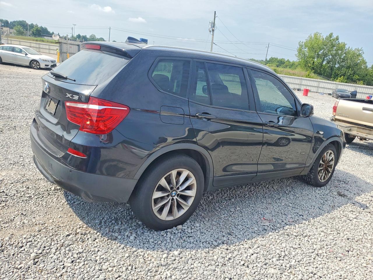 2014 Bmw X3 Xdrive28i Black vin: 5UXWX9C54E0D25244