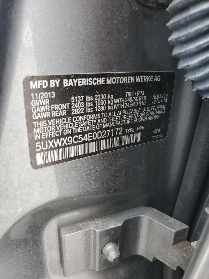 2014 Bmw X3 Xdrive28i Серый vin: 5UXWX9C54E0D27172